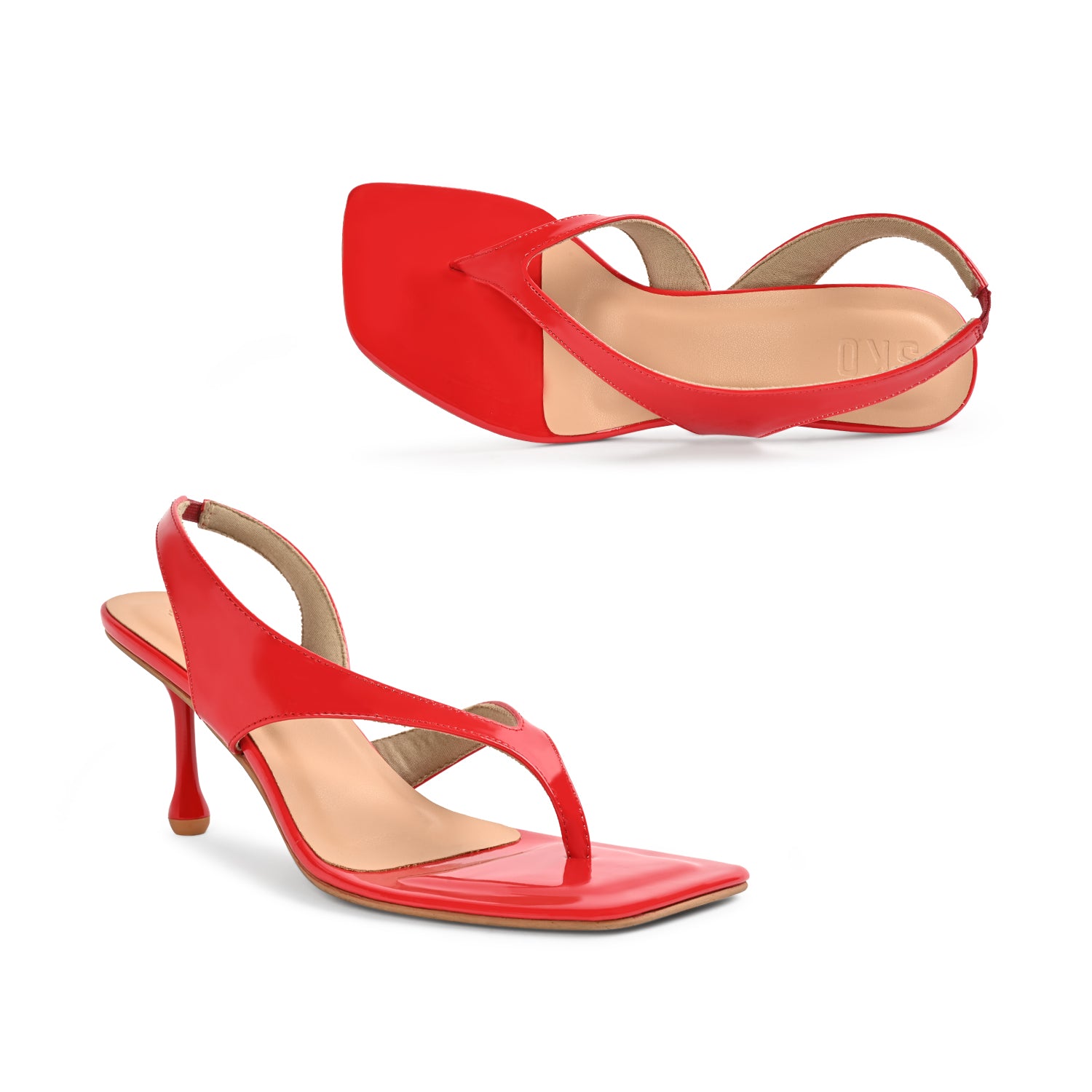 Rachel Red Patent Heels for Women