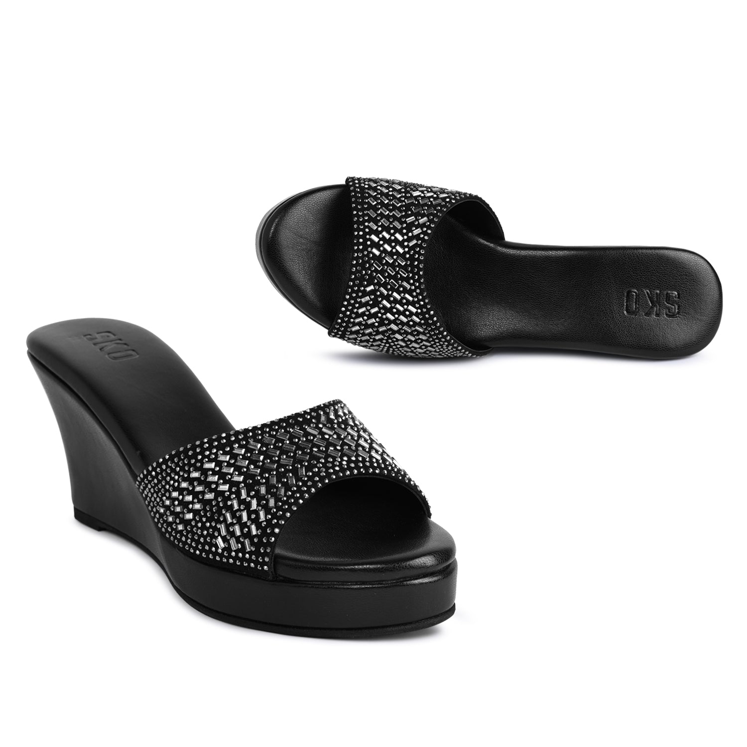 Verona Crystal Wedges For Women