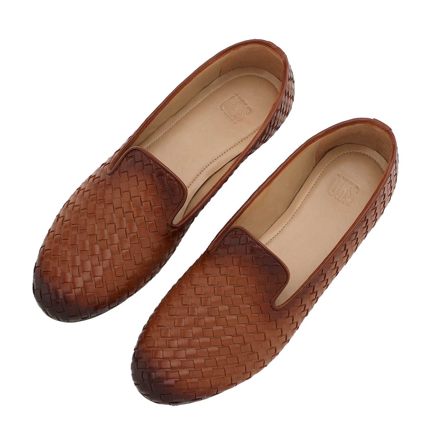 Madison Tan Weave Loafer