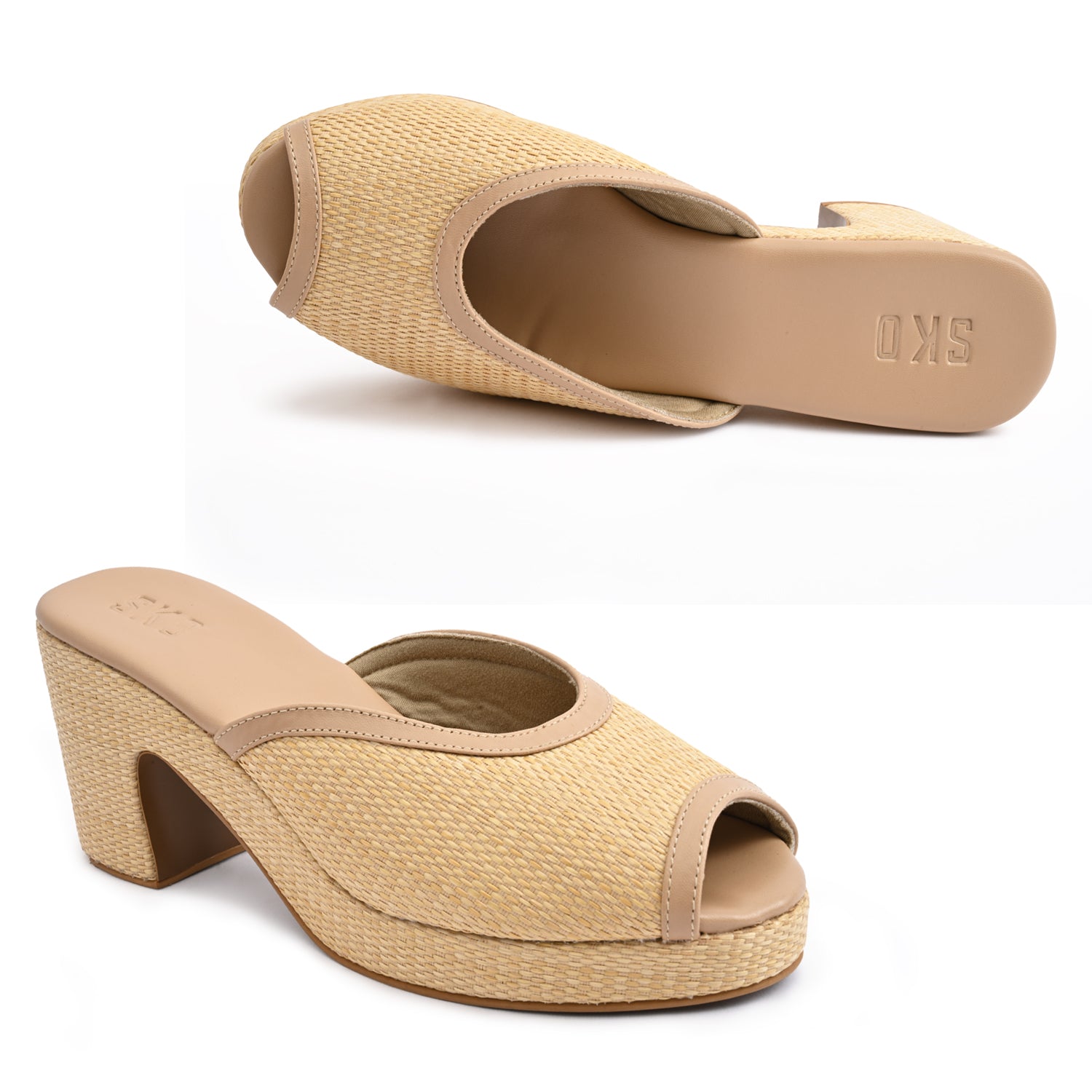 Sao Paulo Platform in Raffia for Women