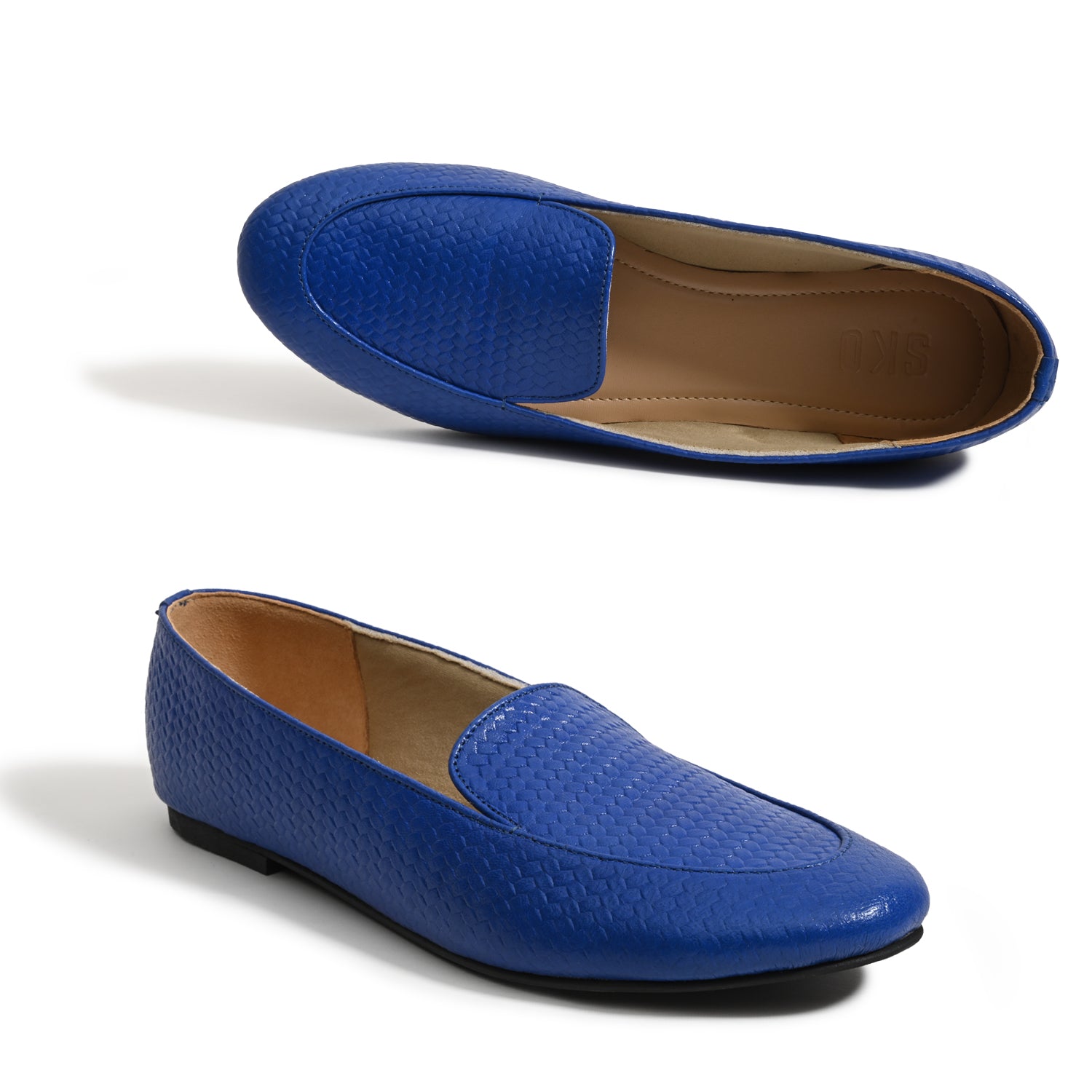 Olivia Blue Loafers For Women