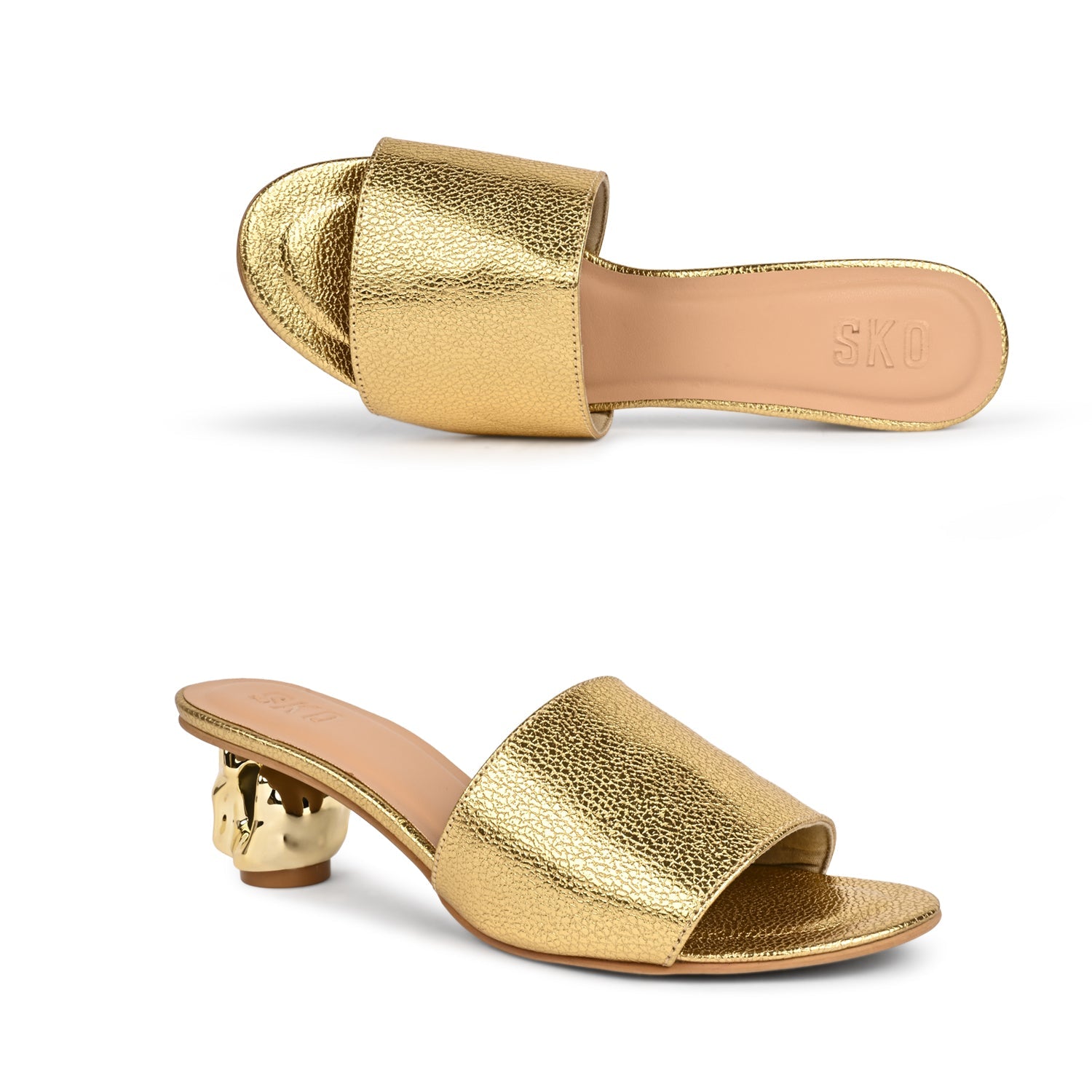 Rose Heels in Gold
