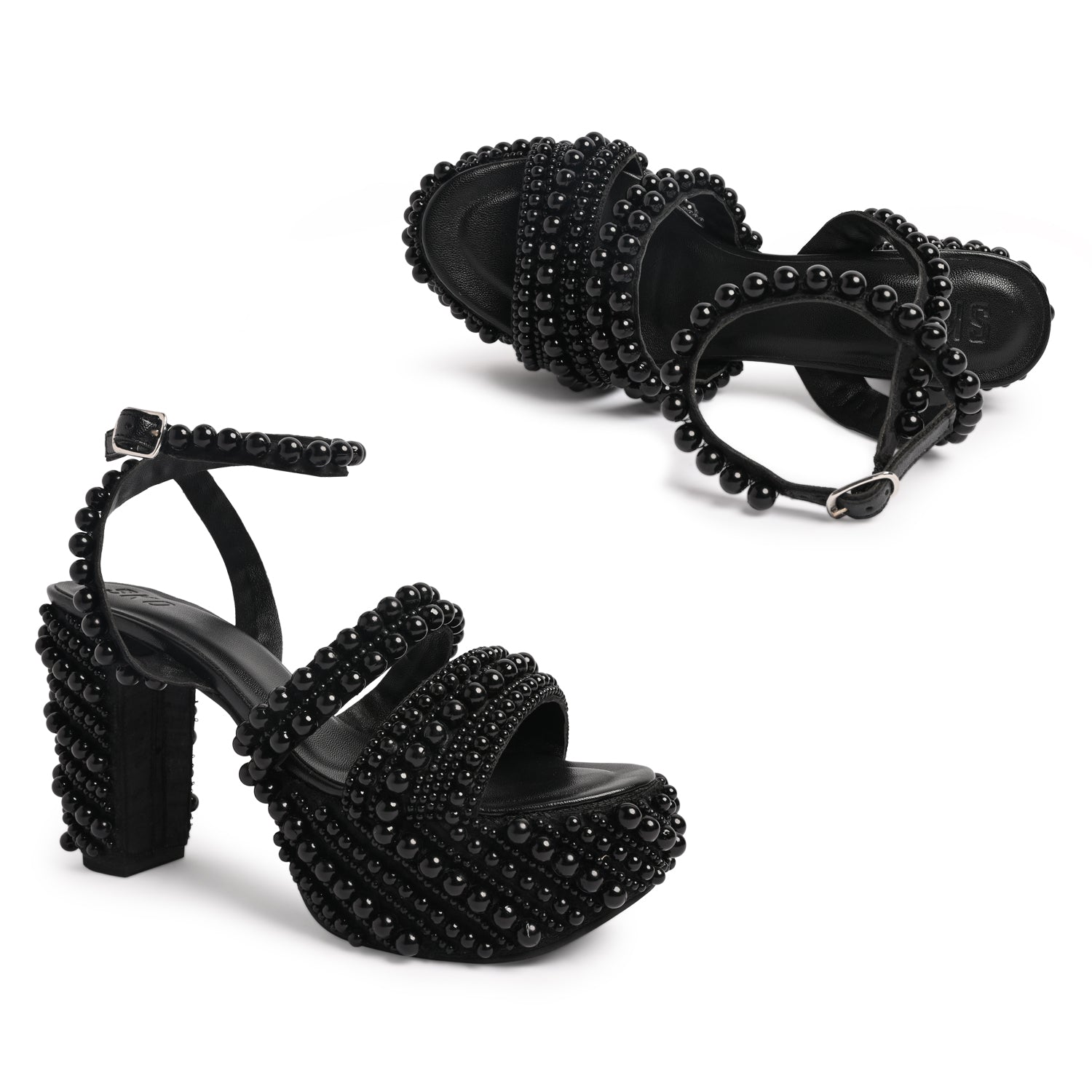 Akoya Heels in Black For Women