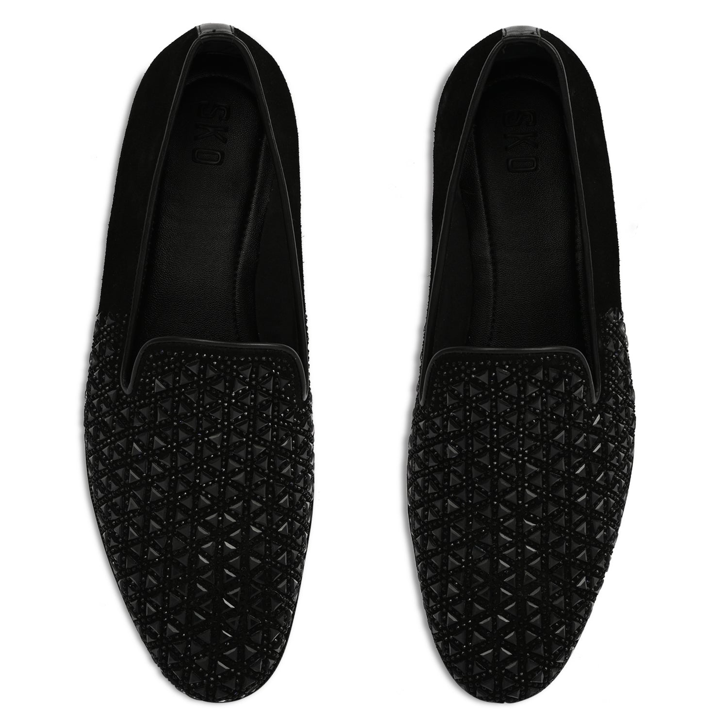 Matt Black Loafers For Men