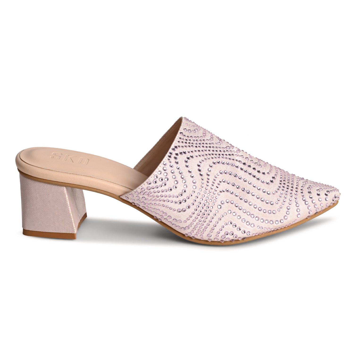 Poppy Light Pink Heels For Women