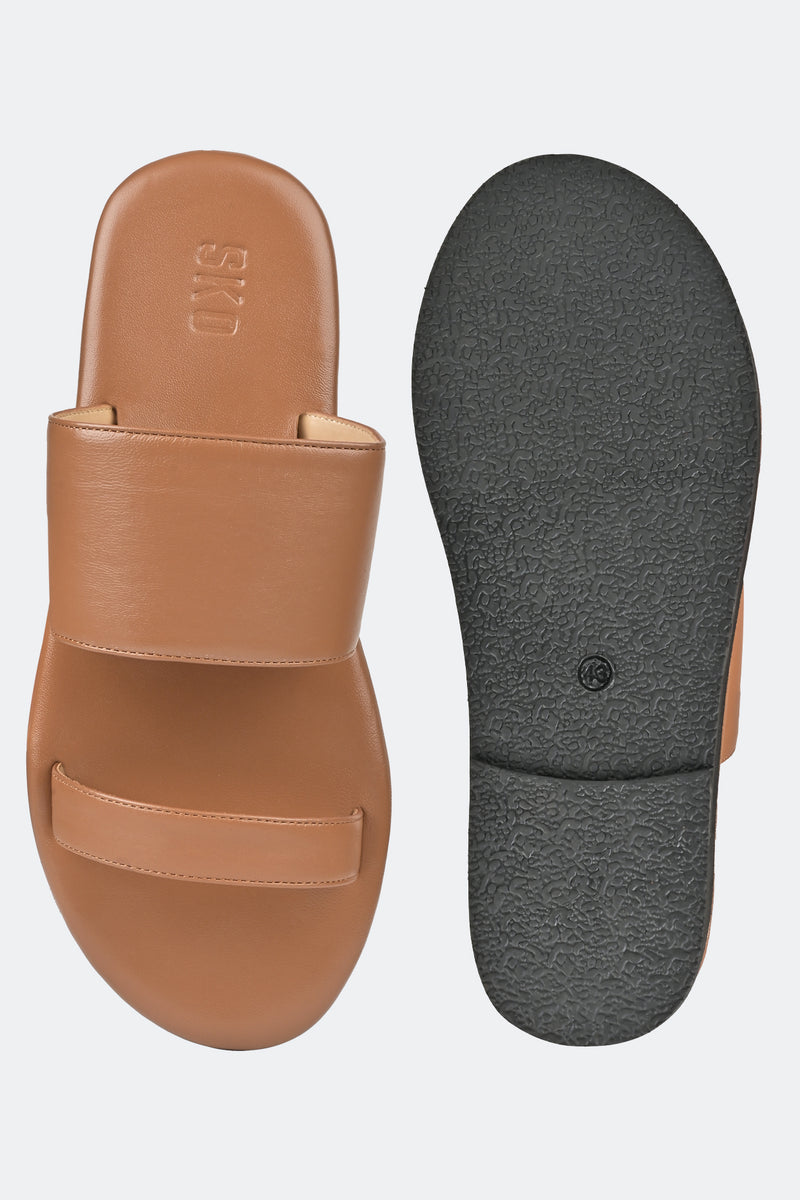 Tan Two Strap Sandals