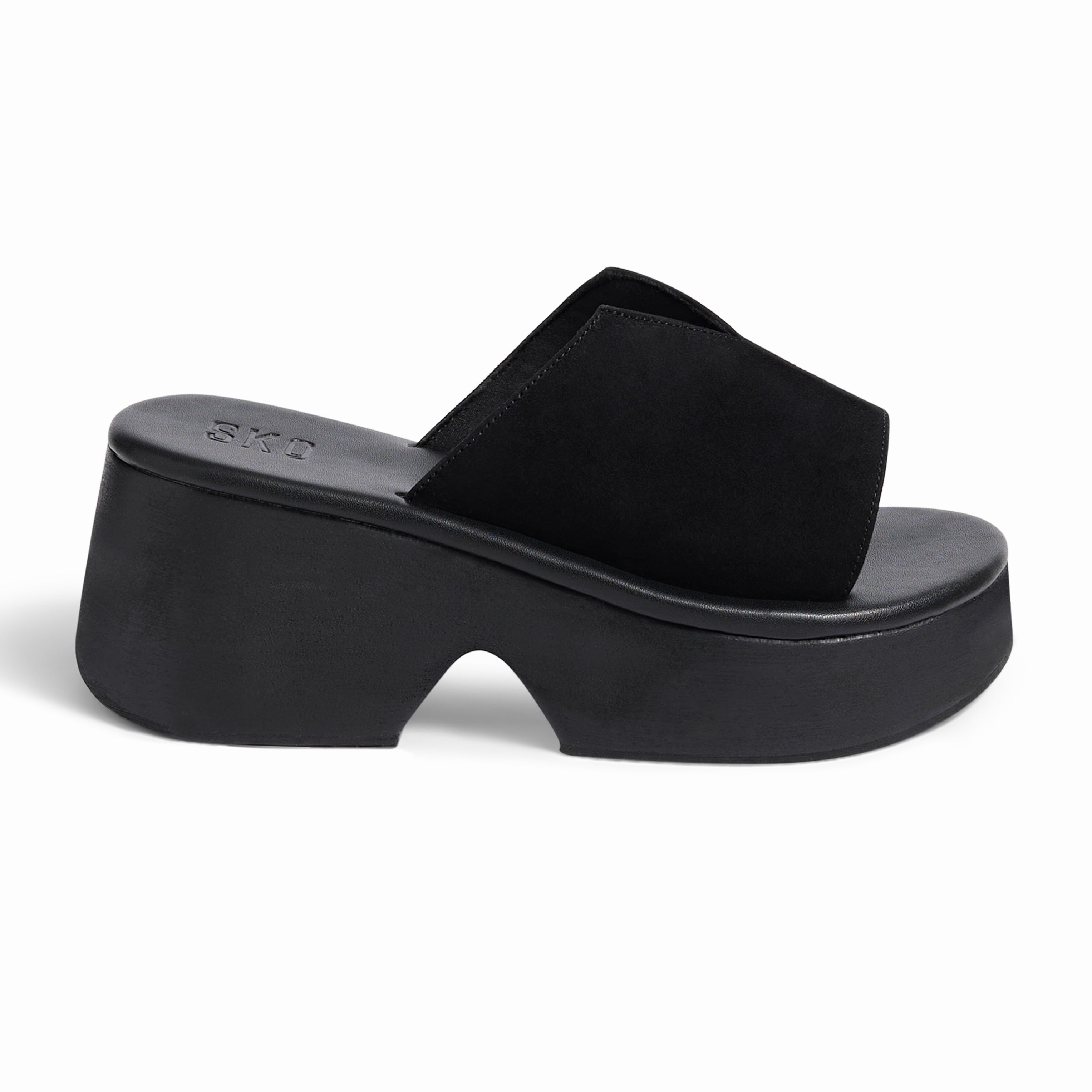Modena Black Platform Sandal
