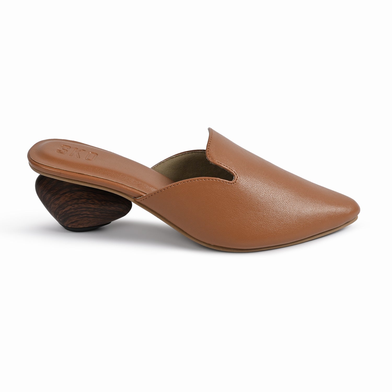 Cobble Mule Heels in Tan