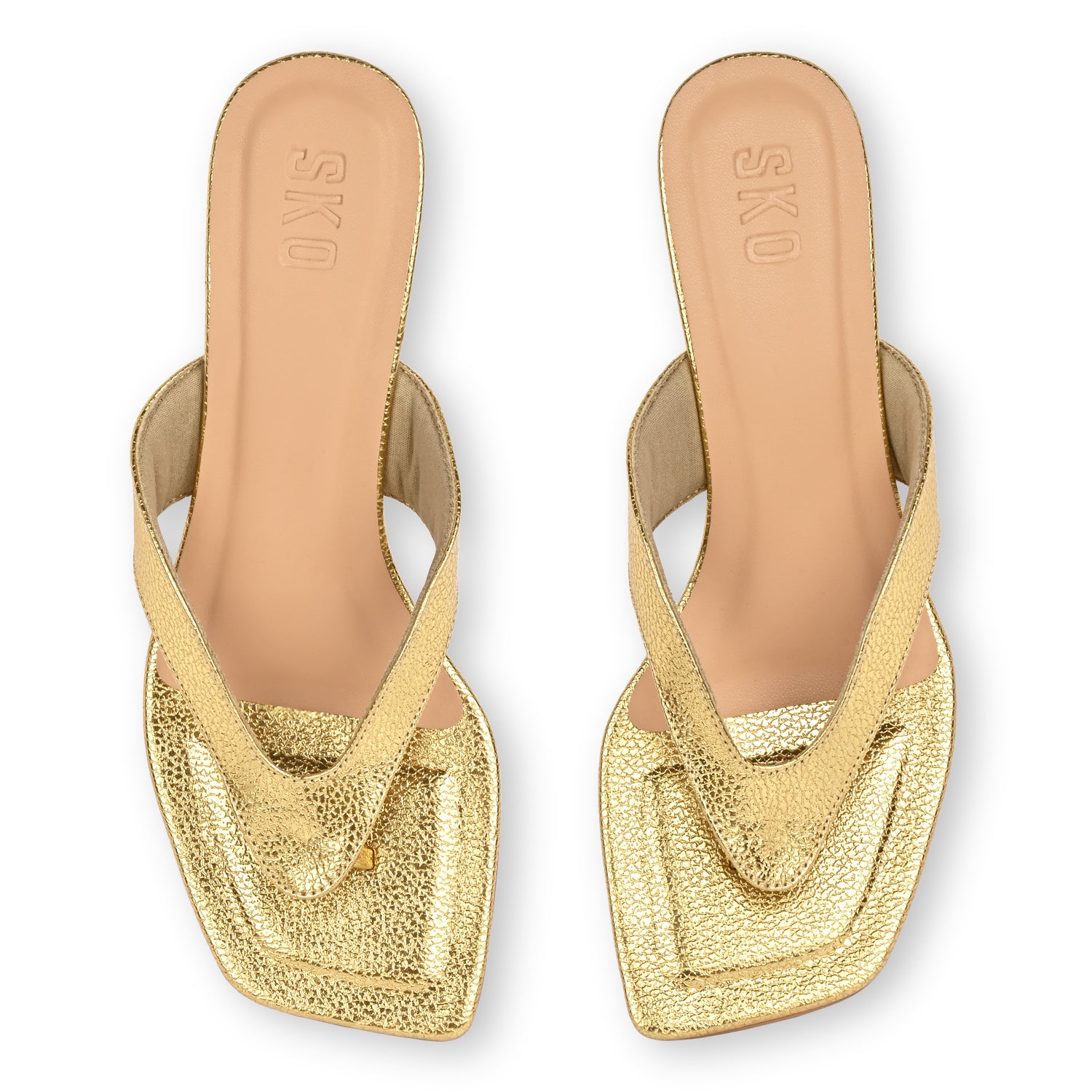 Lana Gold Kitten Heels for Women