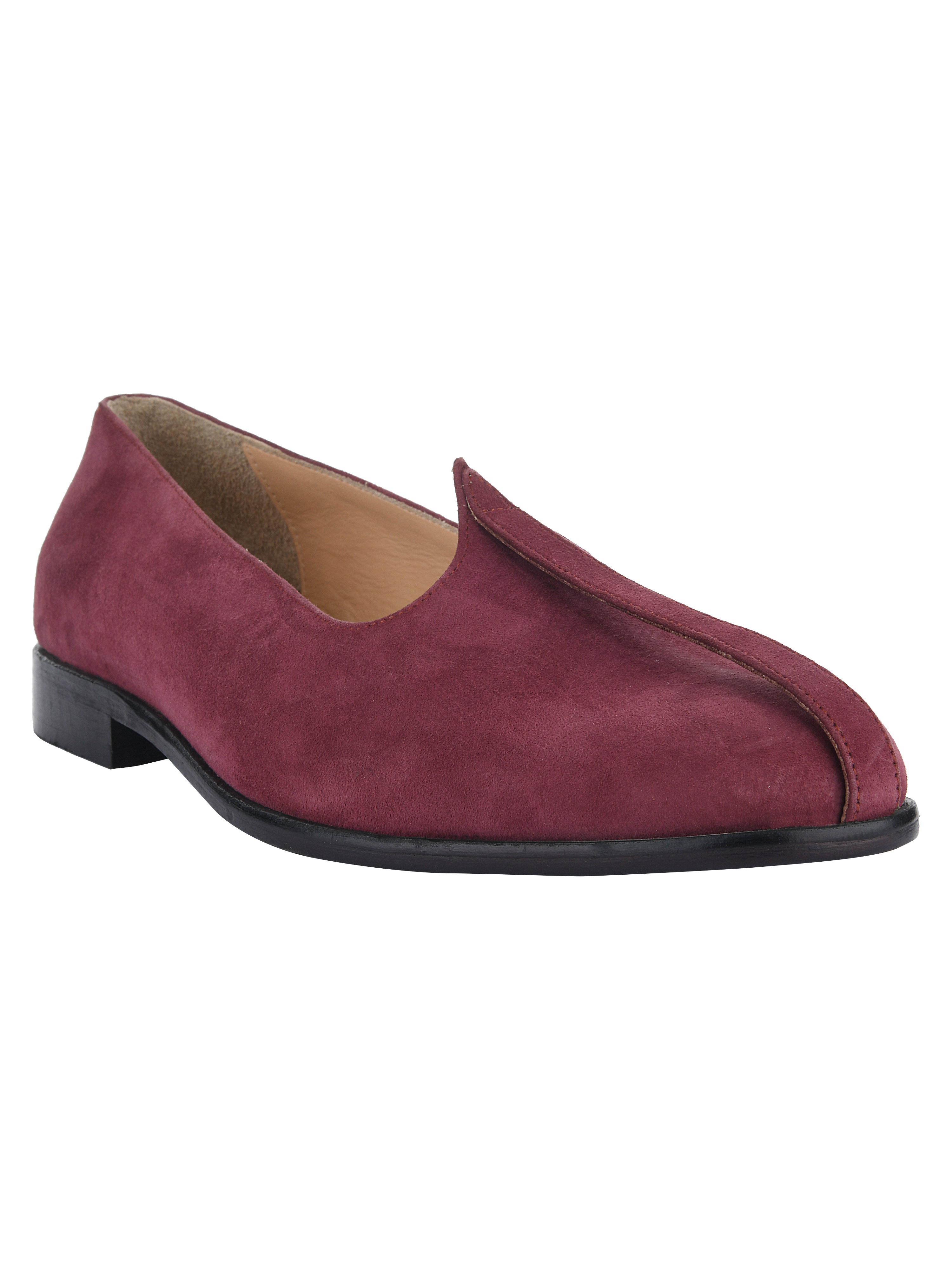Maroon Suede Mojris
