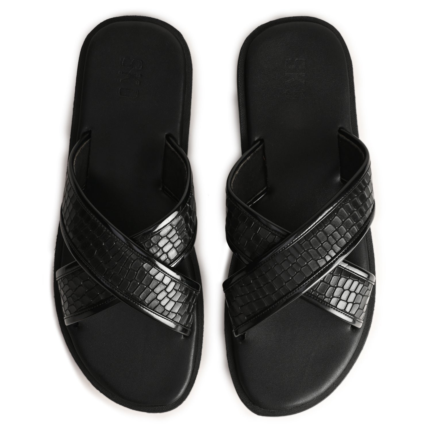 Rhodes Black Slippers For Men