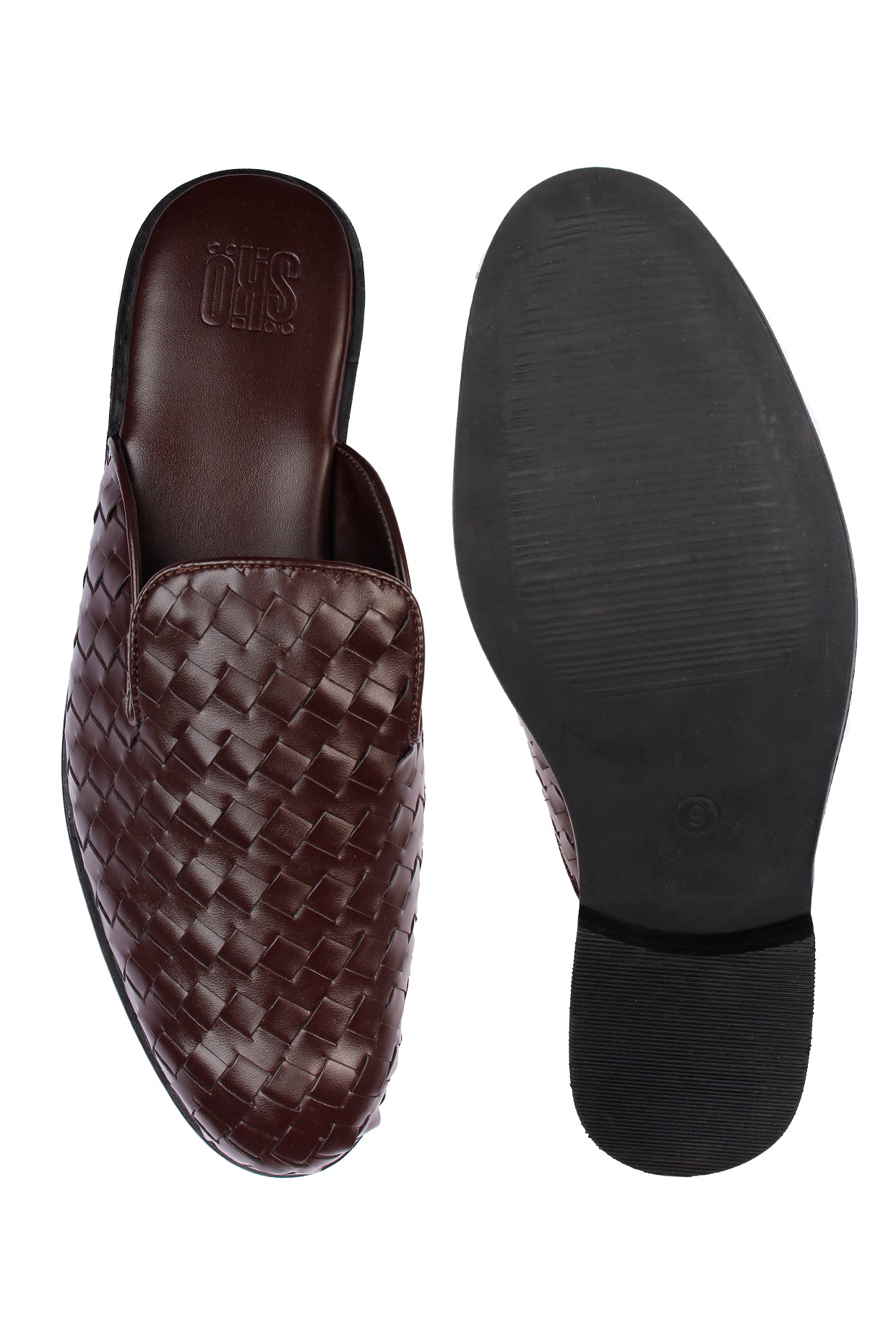 David Weave Mules For Men in Brown