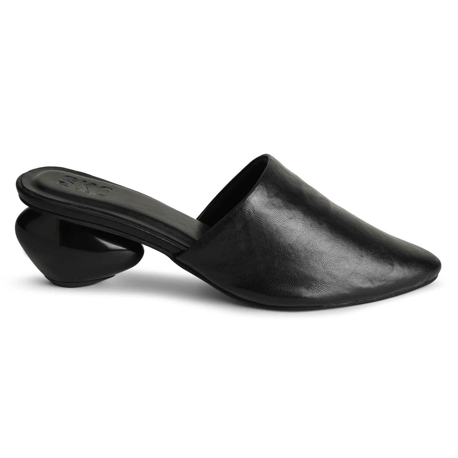 CobbleX Black Mule Heels For Women