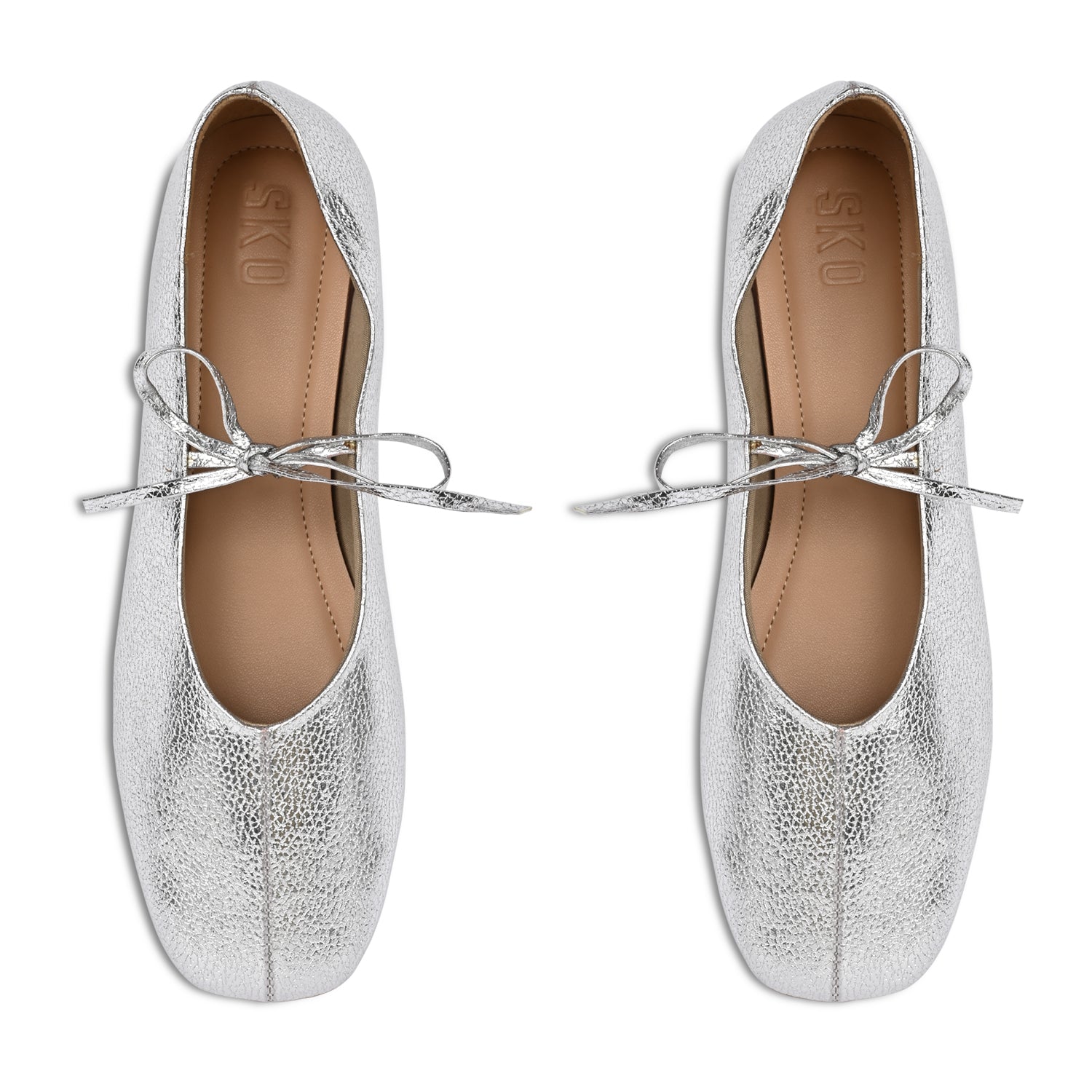 Daphne Silver Loafers For Women
