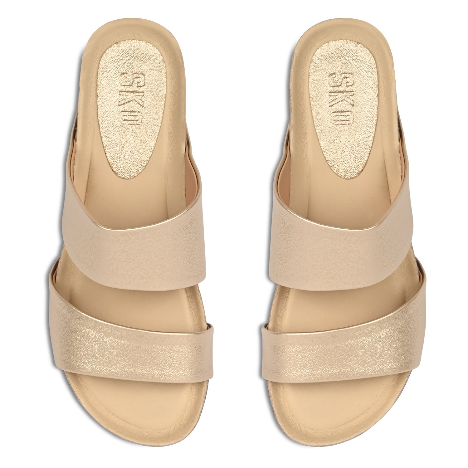 Alicante Cork Wedges in Gold for Women