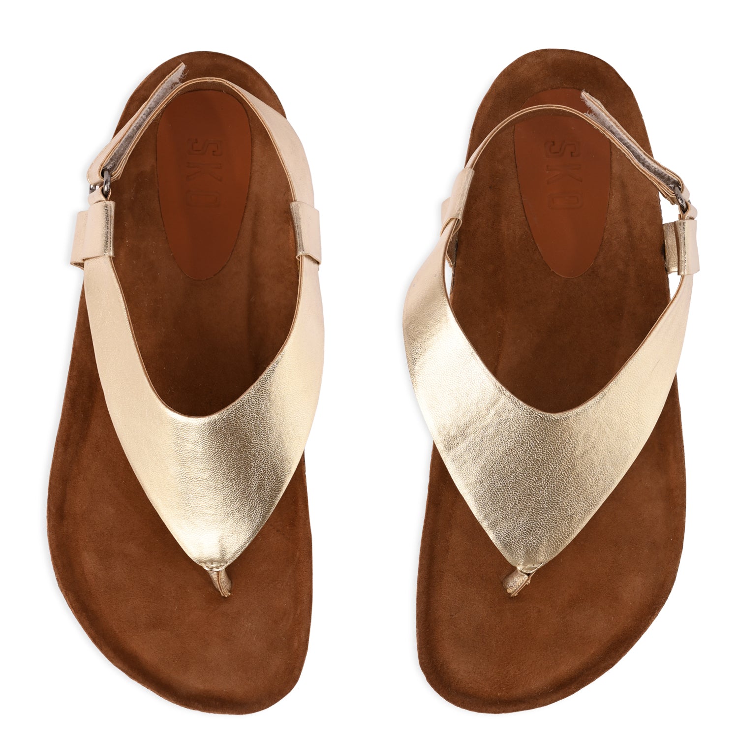 LecceX in Gold Flats For Women