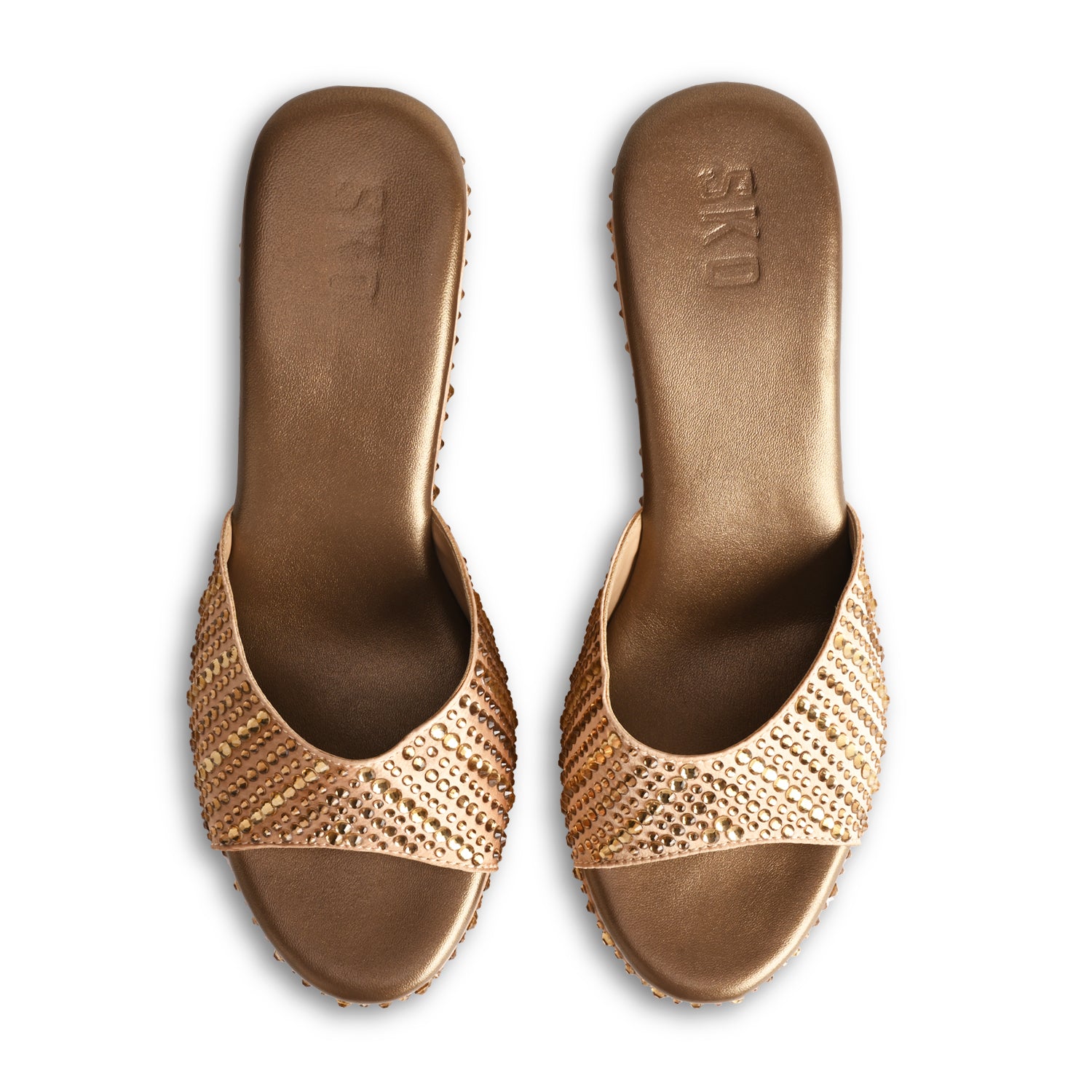 Jasmine Gold Wedges For Women