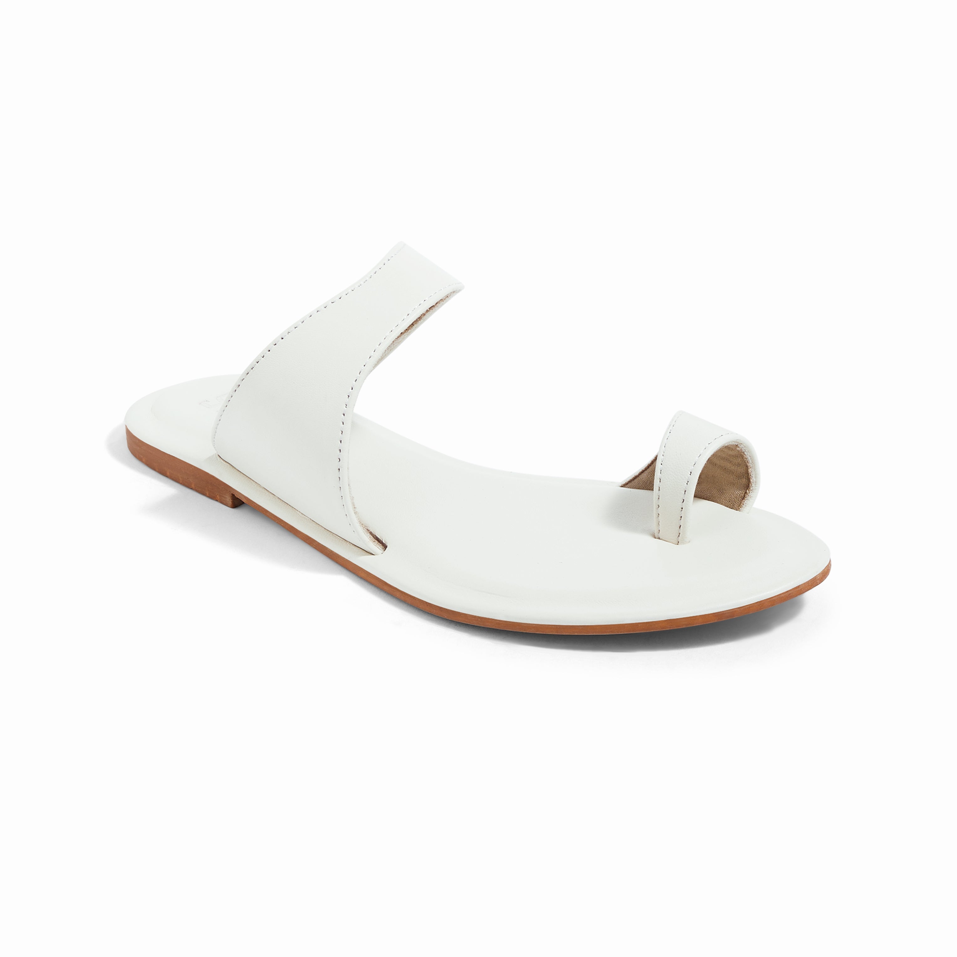 Pisa Ivory Flat Sandal