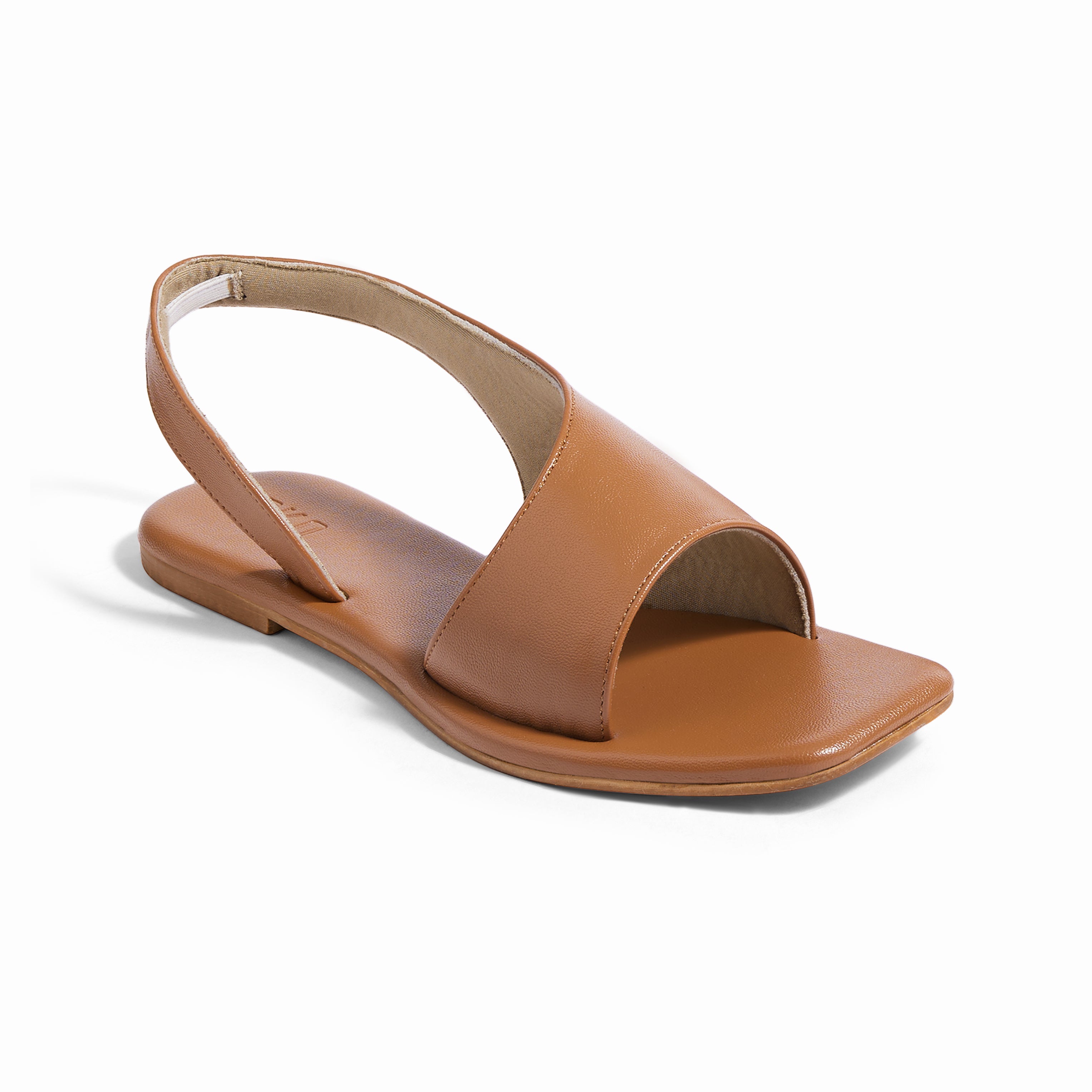 Turin Tan Flat Sandal