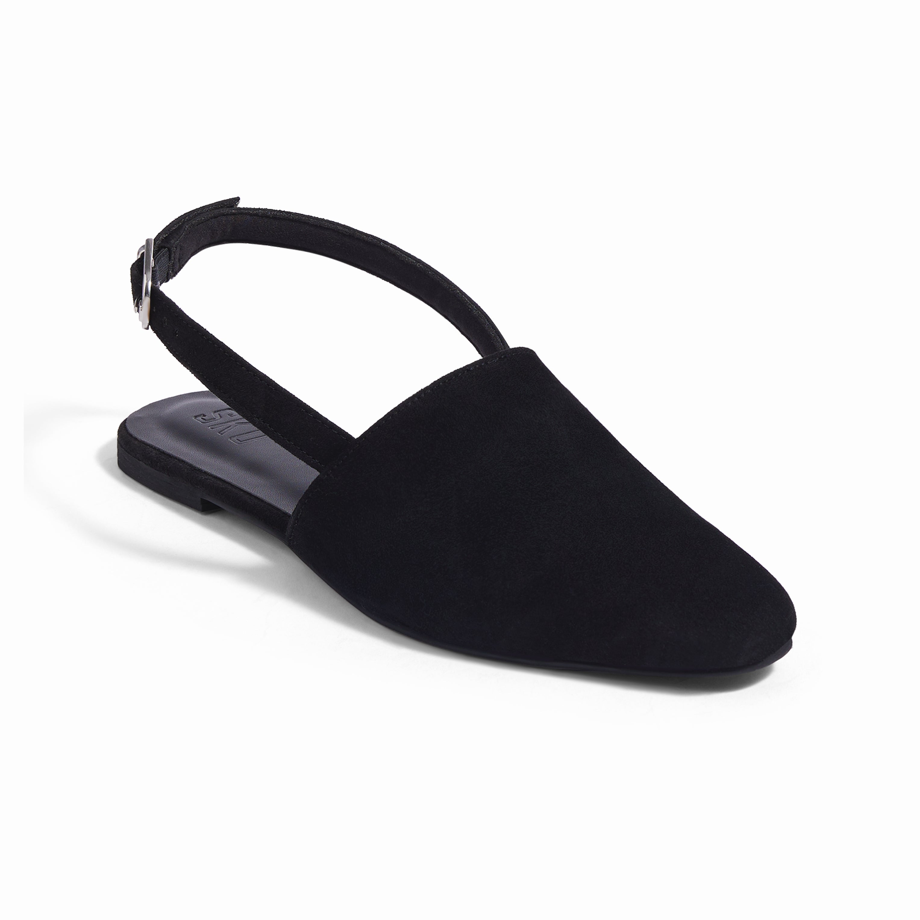Monaze Flat Sandals in Black