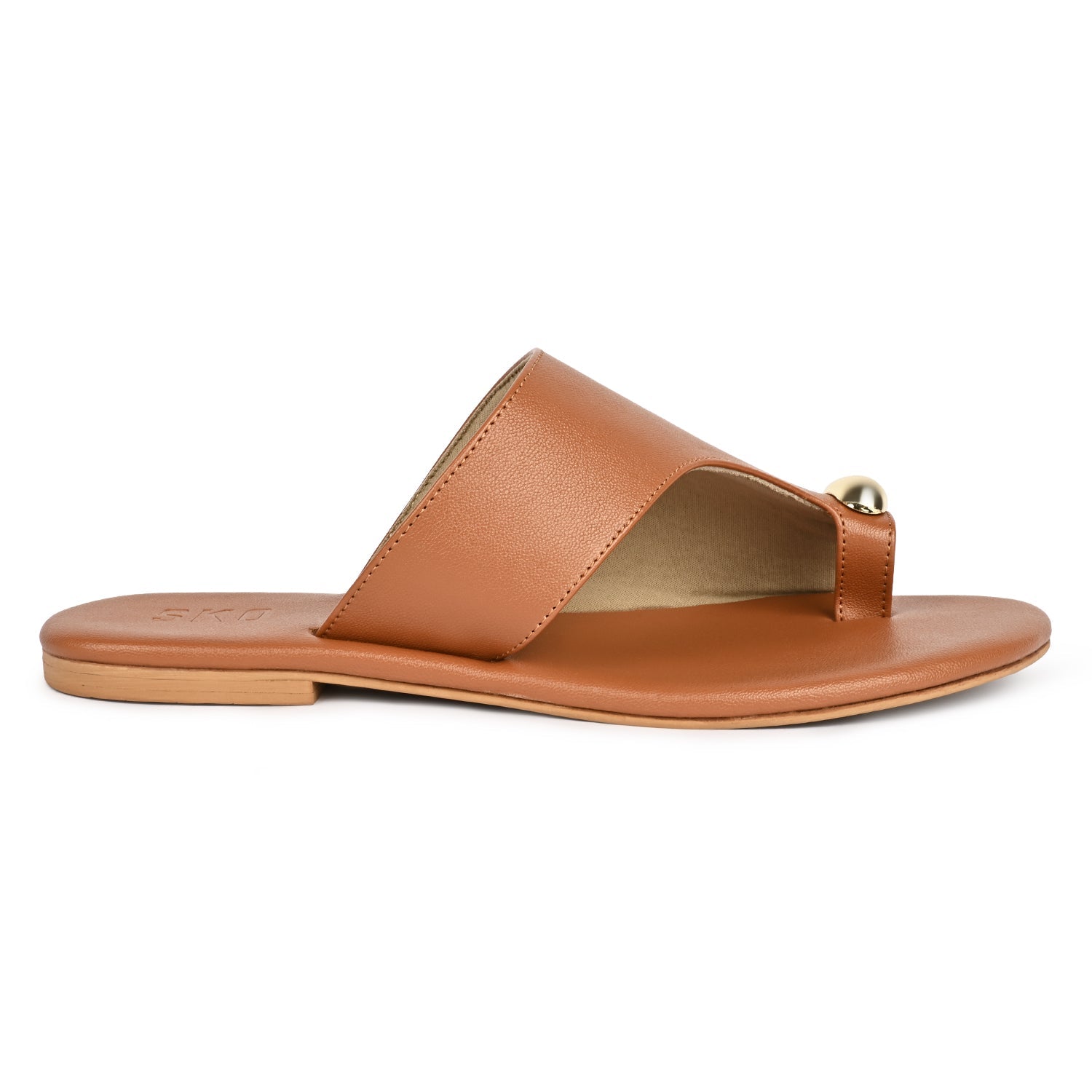 AmalfiO Tan Flat Sandal