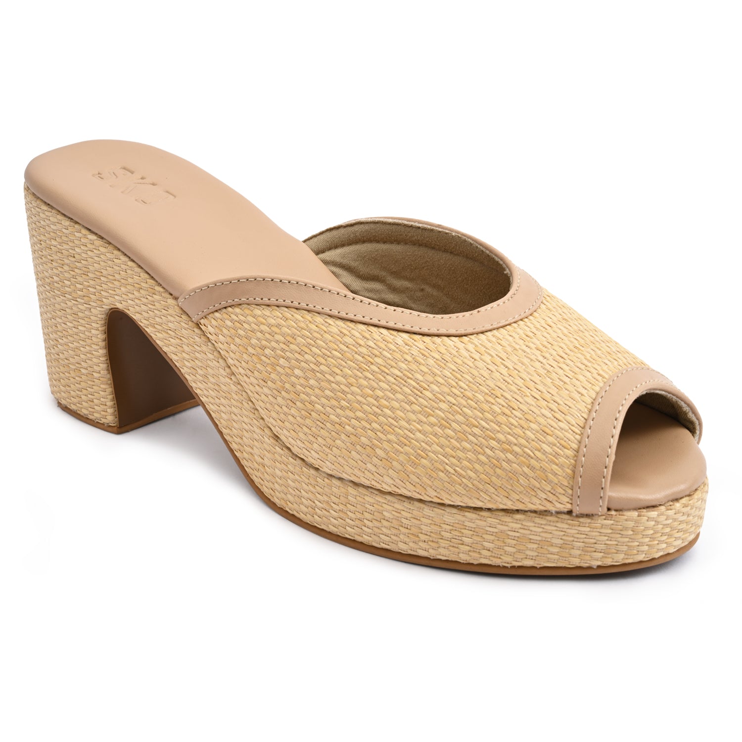 Sao Paulo Platform in Raffia for Women