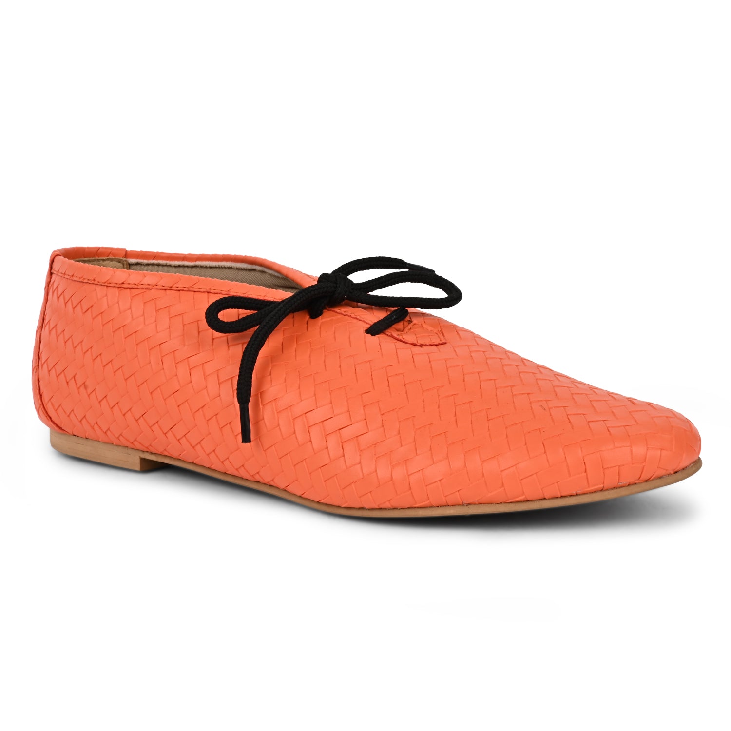Freya in Orange Derby Shoes