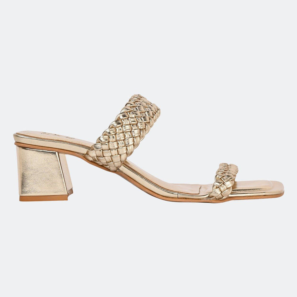 Gold two hotsell inch heels