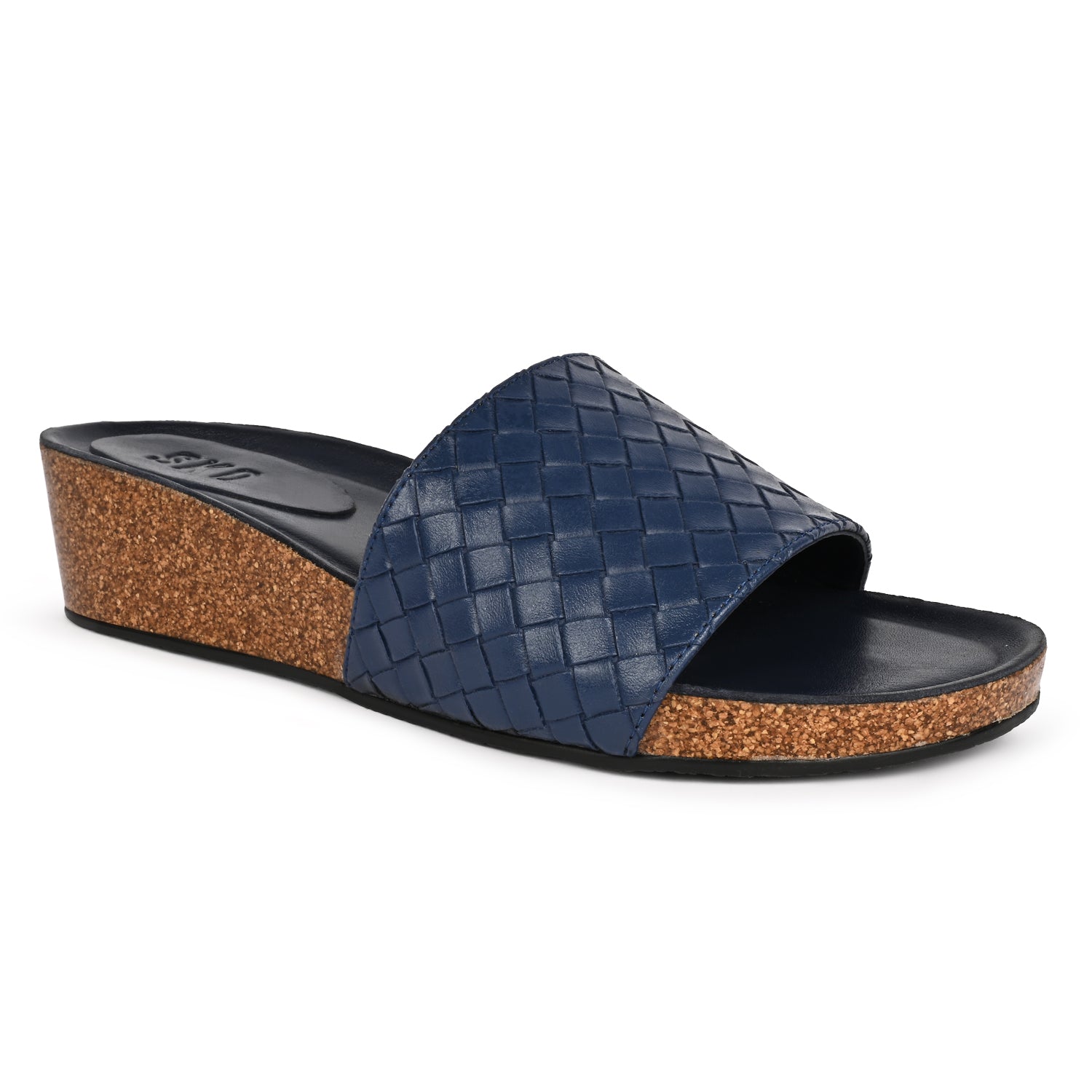Murcia Cork Wedges in Blue for Women