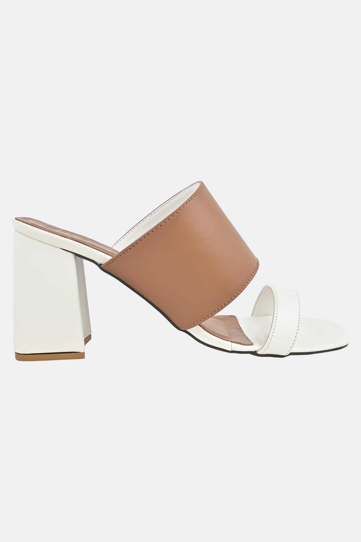 Rosa Tan/White Heels For Women