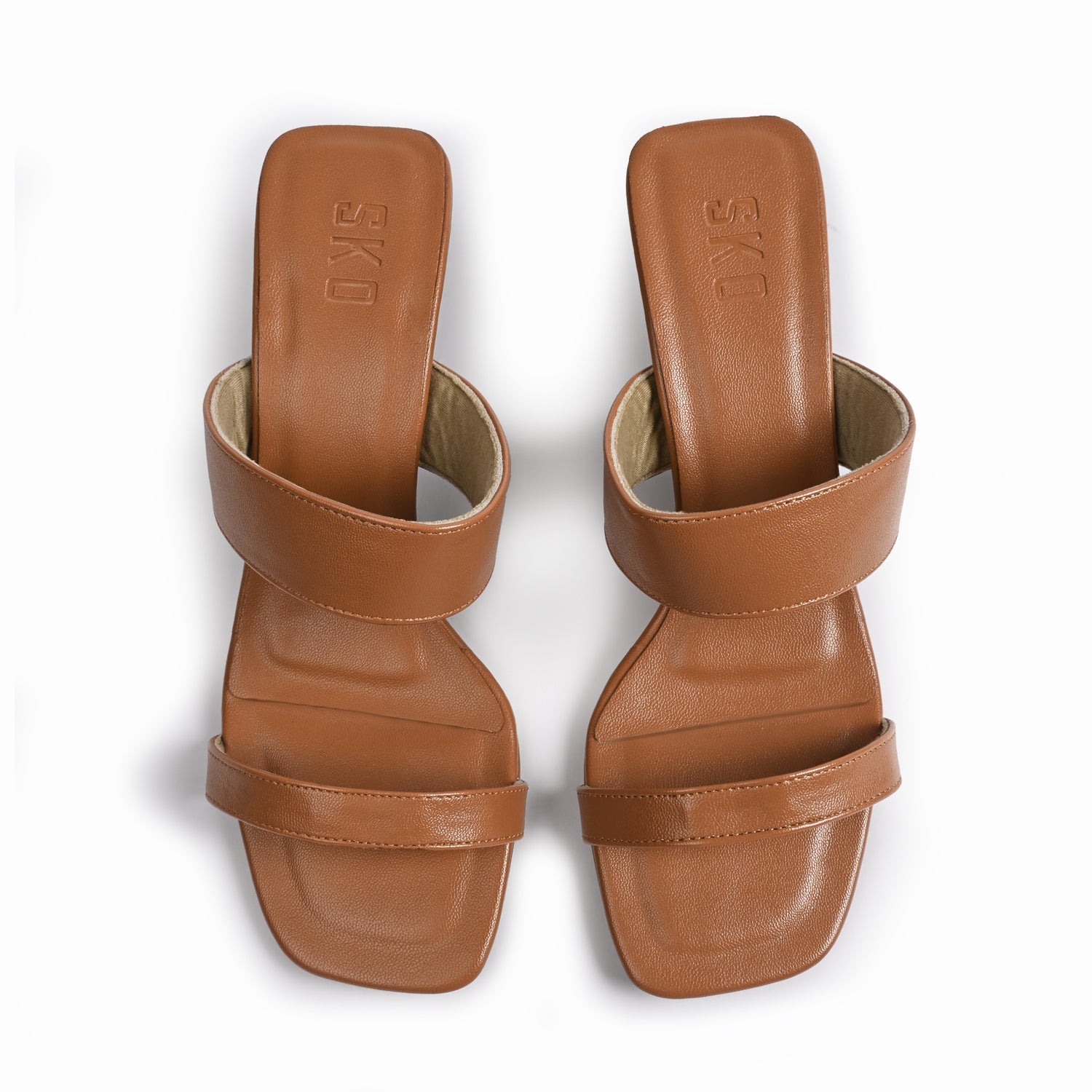 Pebble Heels in Tan