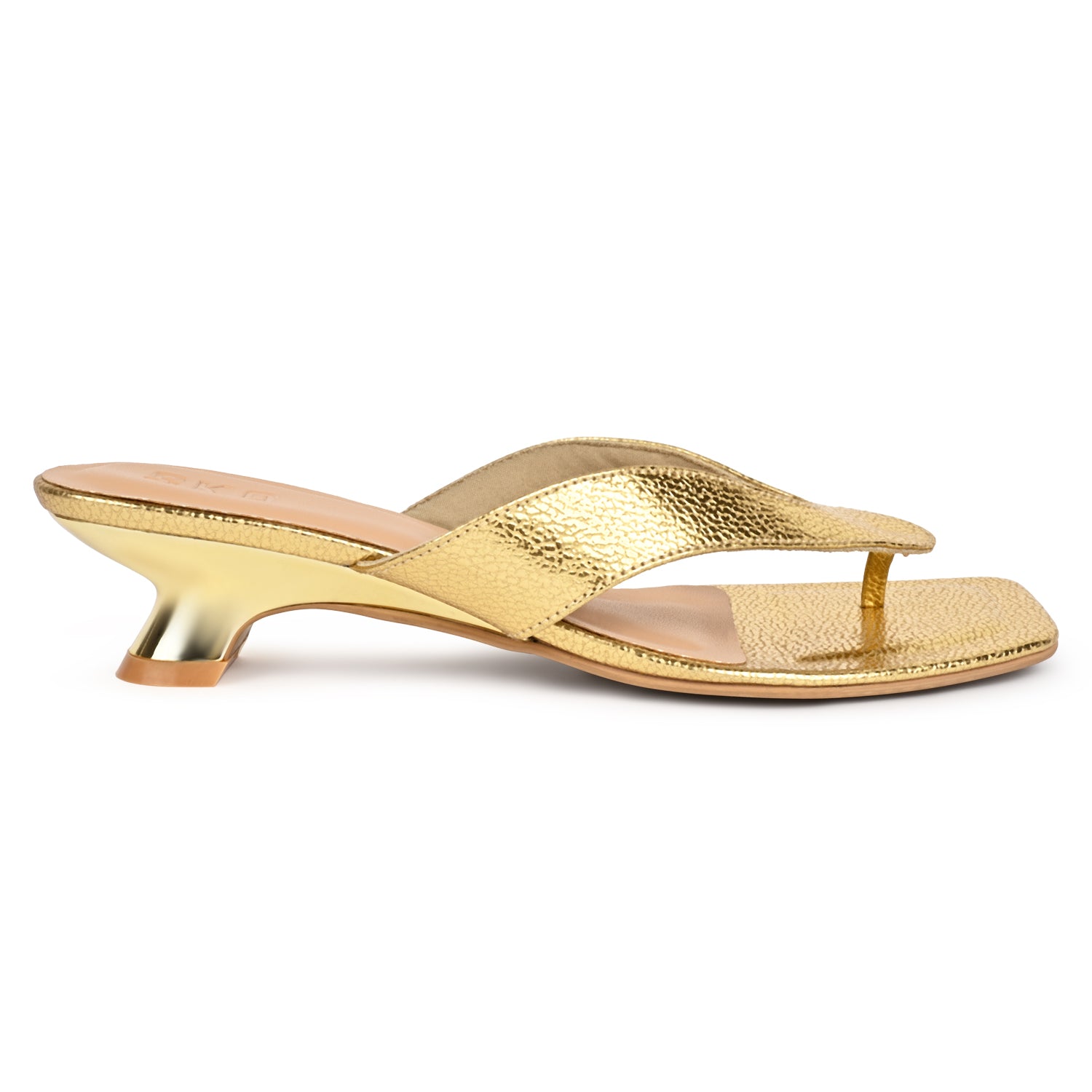 Lana Gold Kitten Heels for Women