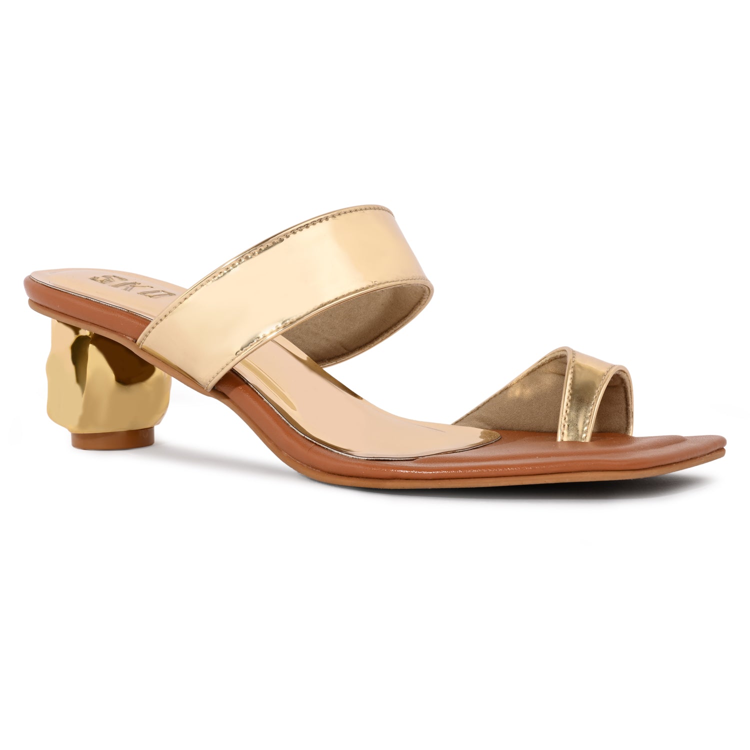 Dahlia Gold Heels For Women
