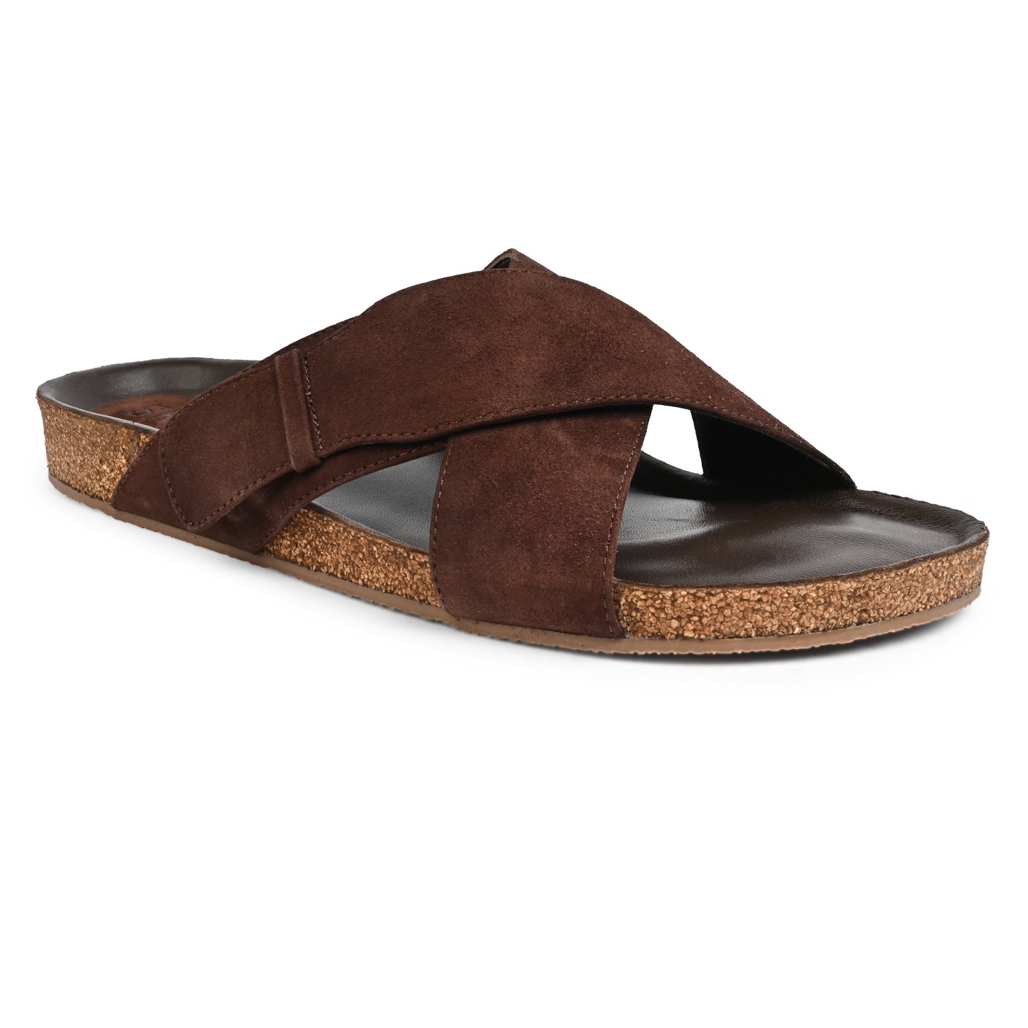 Palma Brown Suede Slippers For Men