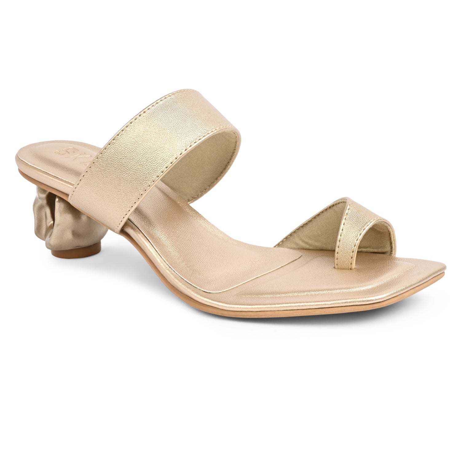 Dahlia Champagne Gold Heels For Women