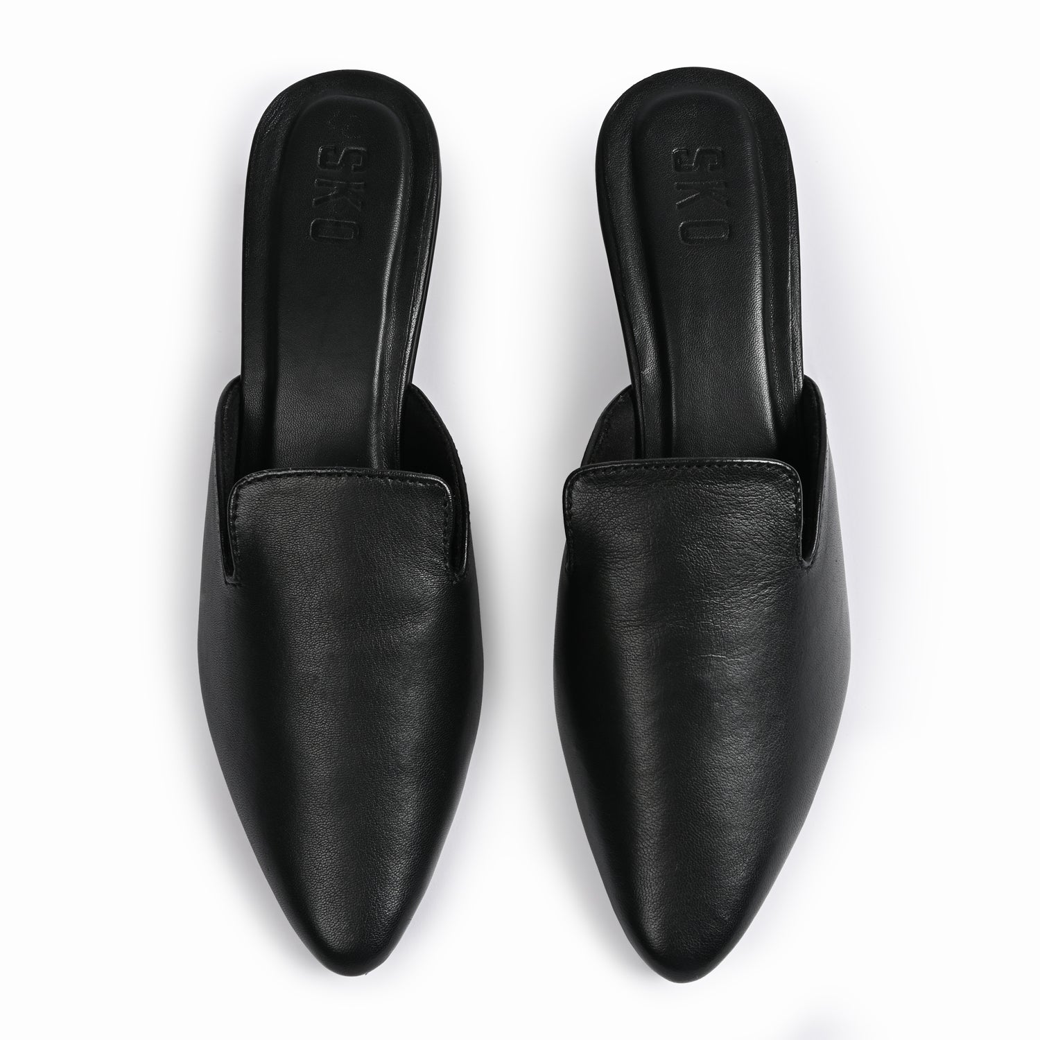 Cobble Mule Heels in Black