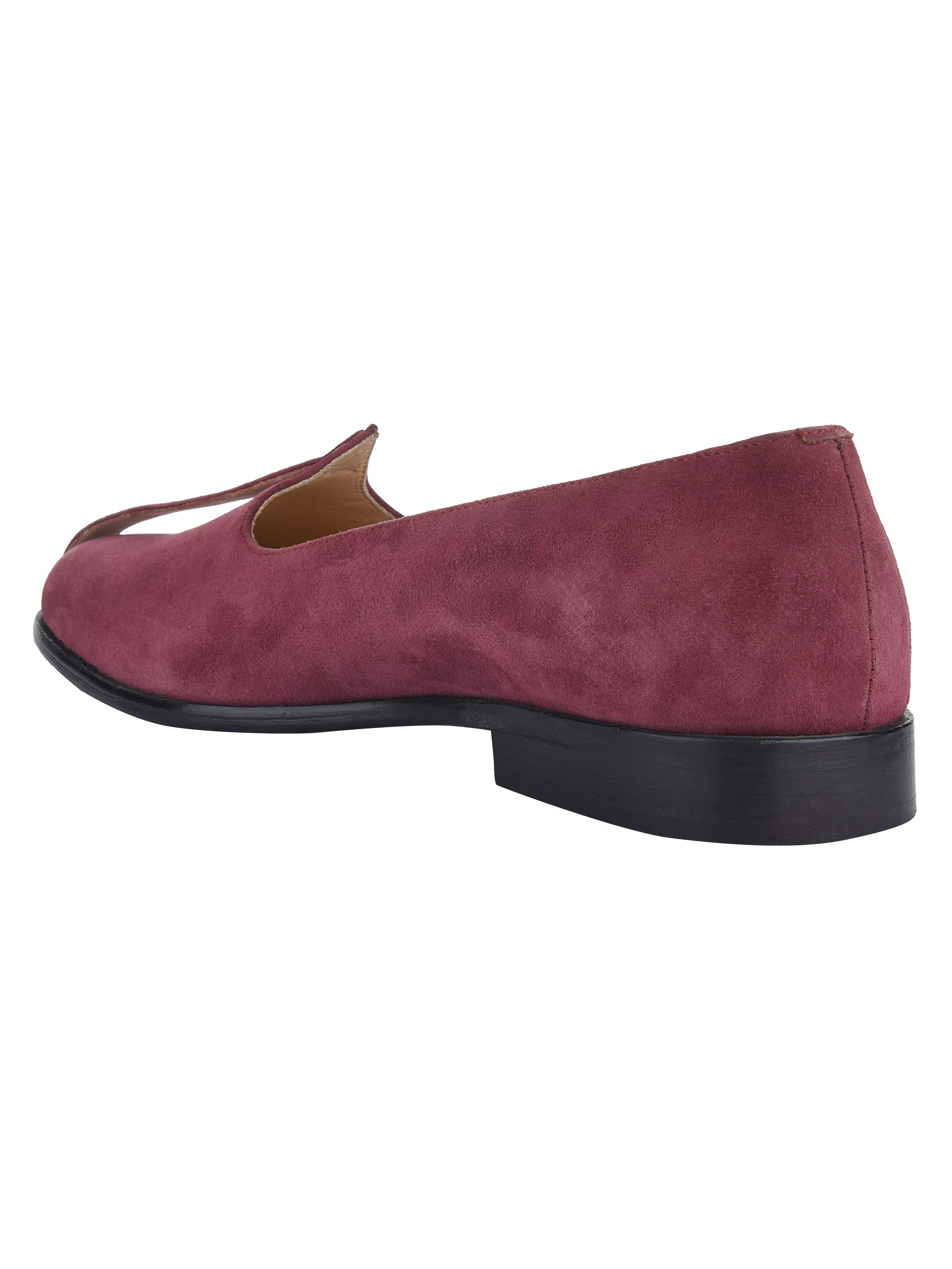 Maroon Suede Mojris
