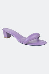 Lilac Cushioned Strap Heel