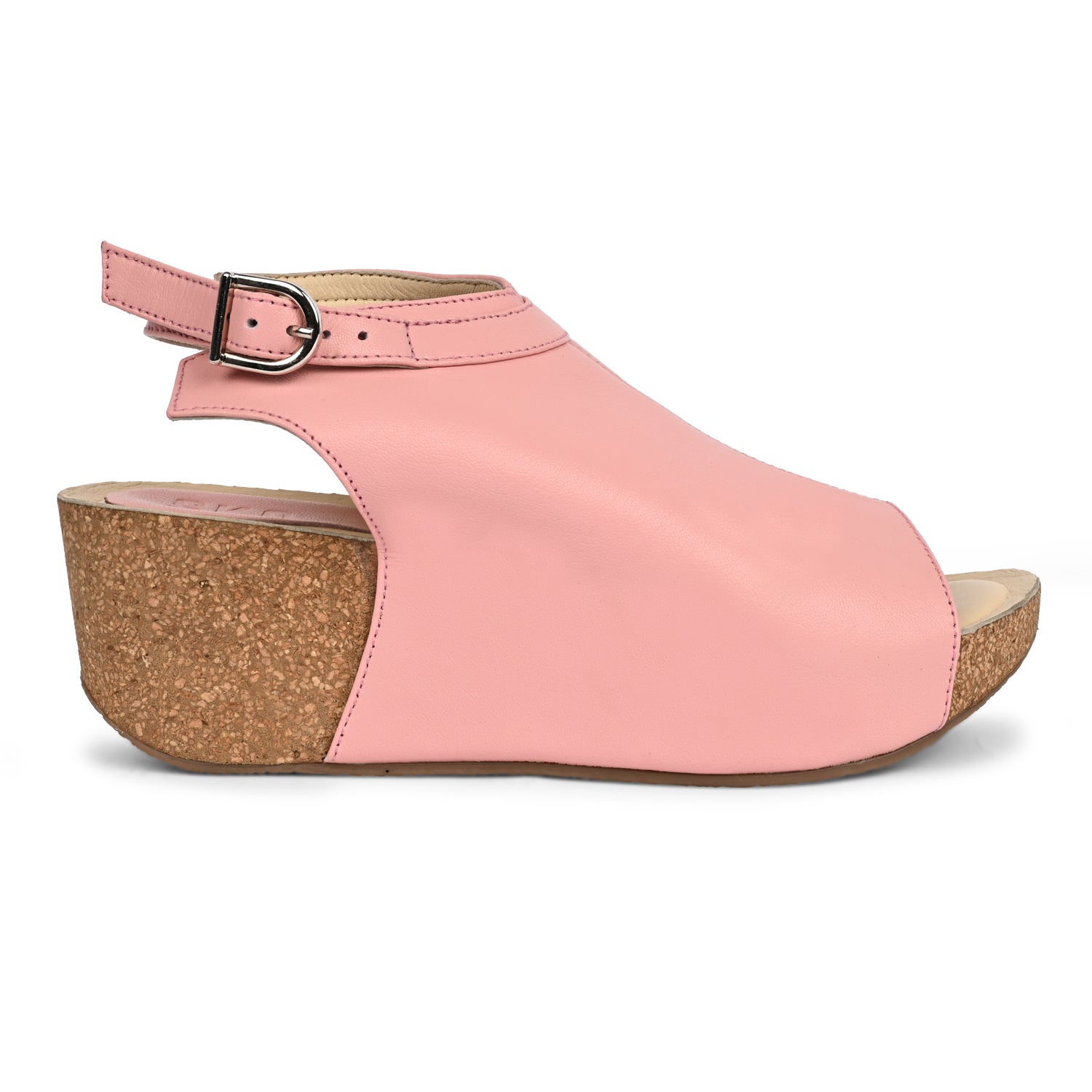 Ronda Cork Wedges in Pink for Women