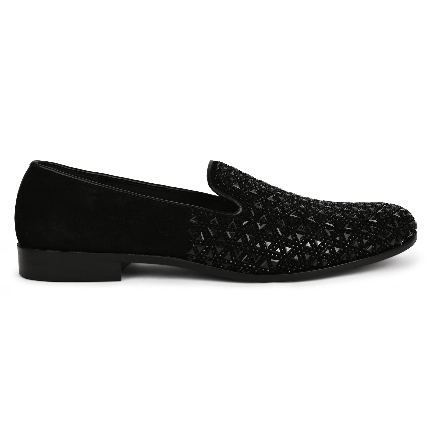 Matt Black Loafers For Men