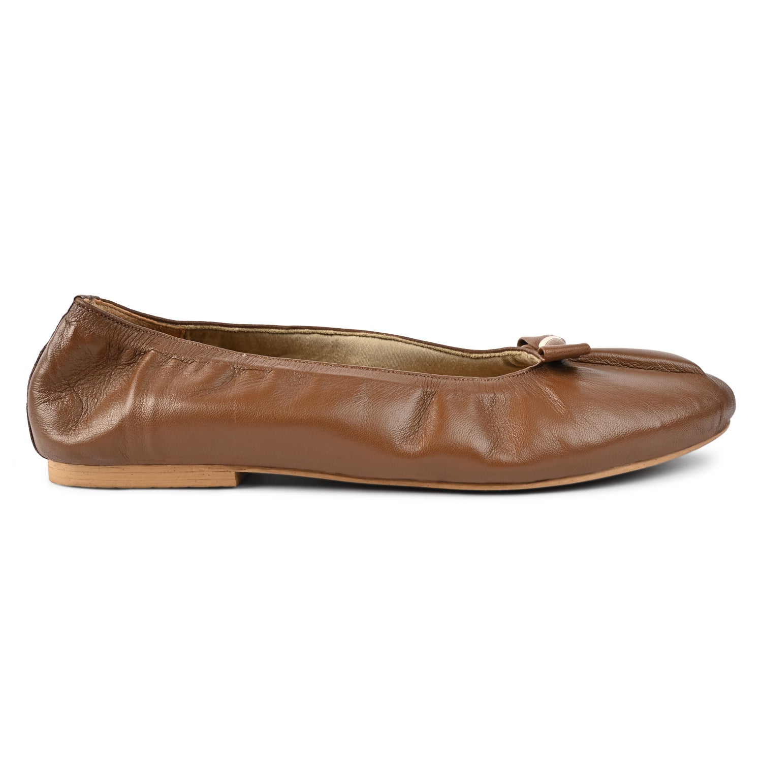 Suzy Dark Tan Ballerinas For Women