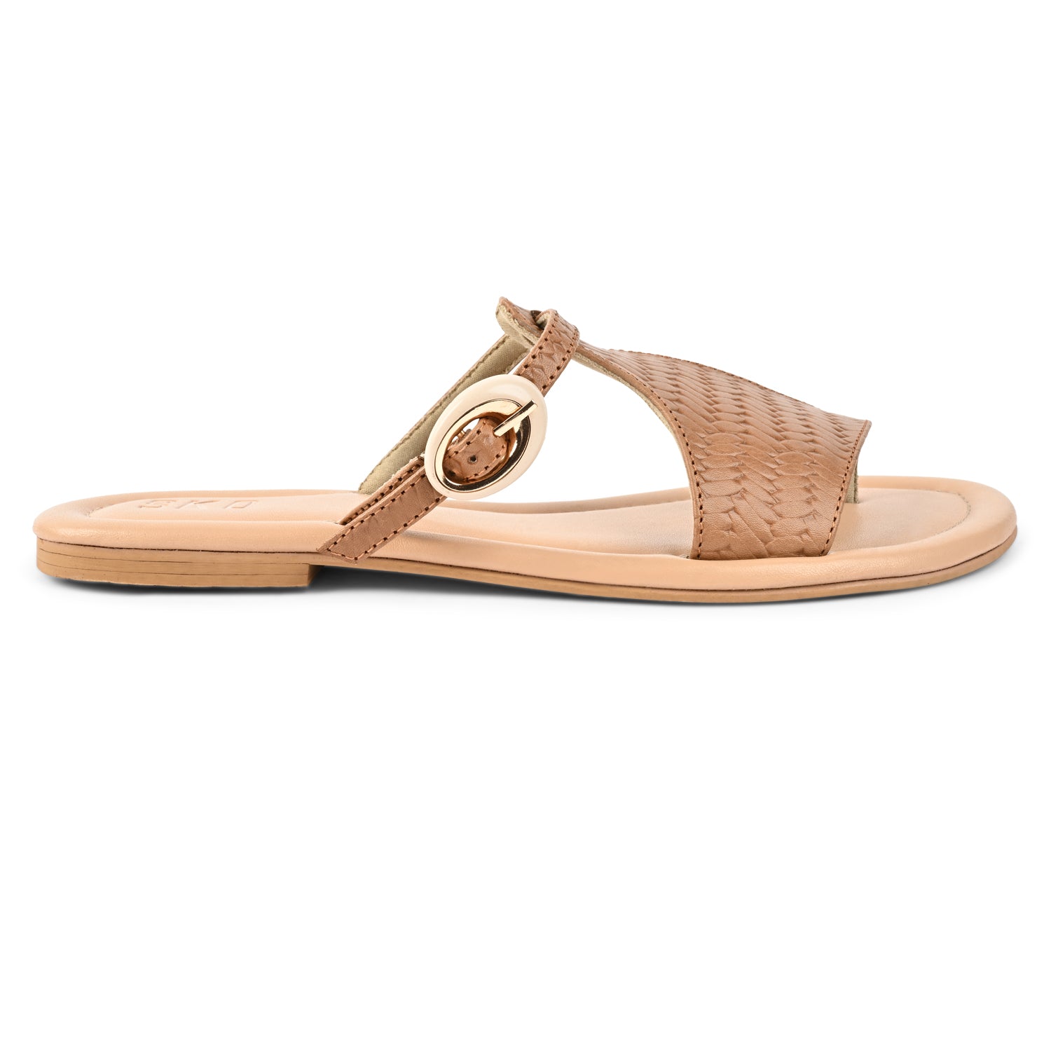 Larissa Tan Flat Sandals For Women