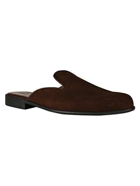 Henry Suede Mules in Brown
