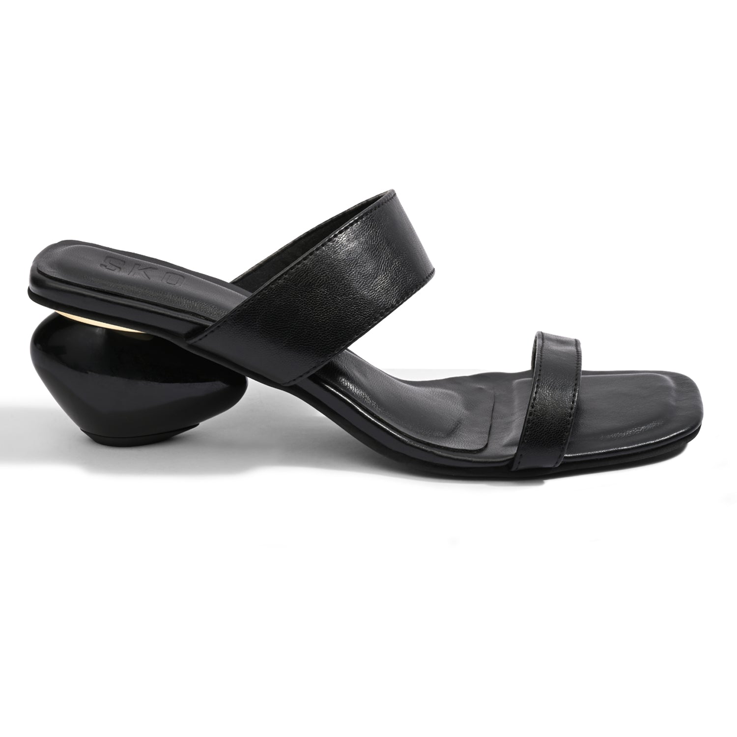 Pebble Black Heels For Women