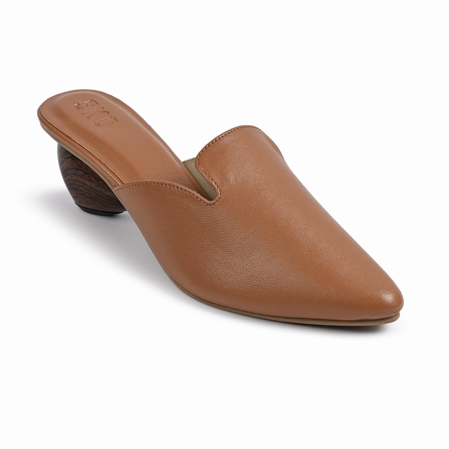 Cobble Mule Heels in Tan