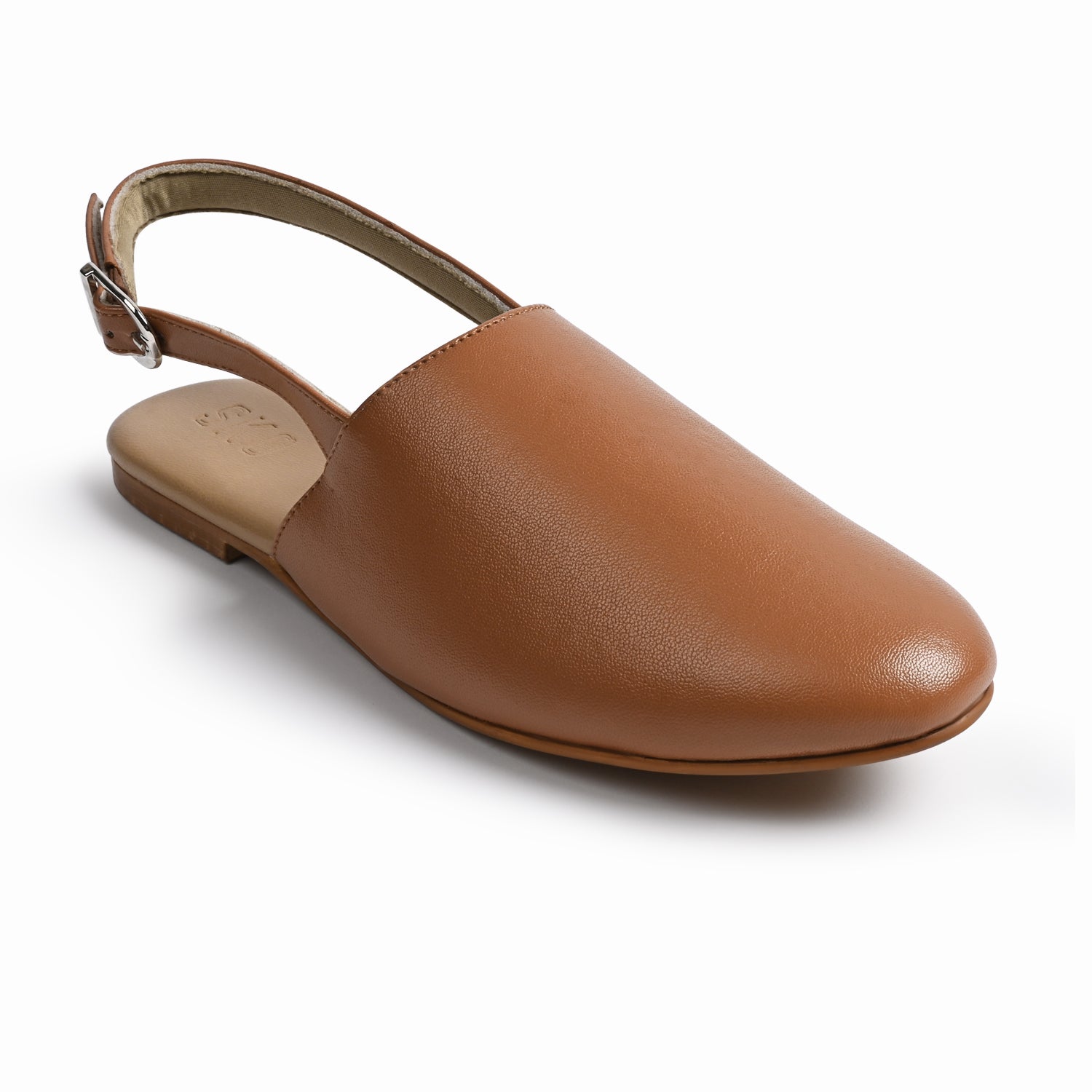 Palermo Tan Flat Sandals For Women