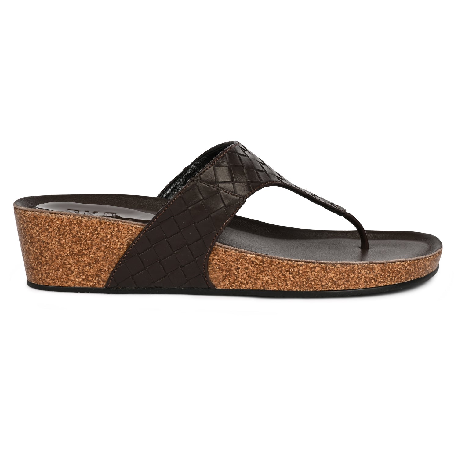 MarbellaX Cork Wedge in Brown