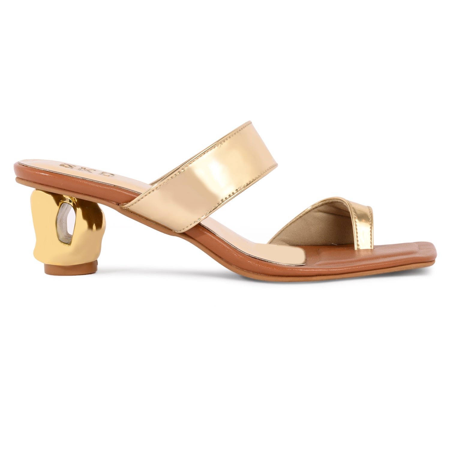 Dahlia Gold Heels For Women