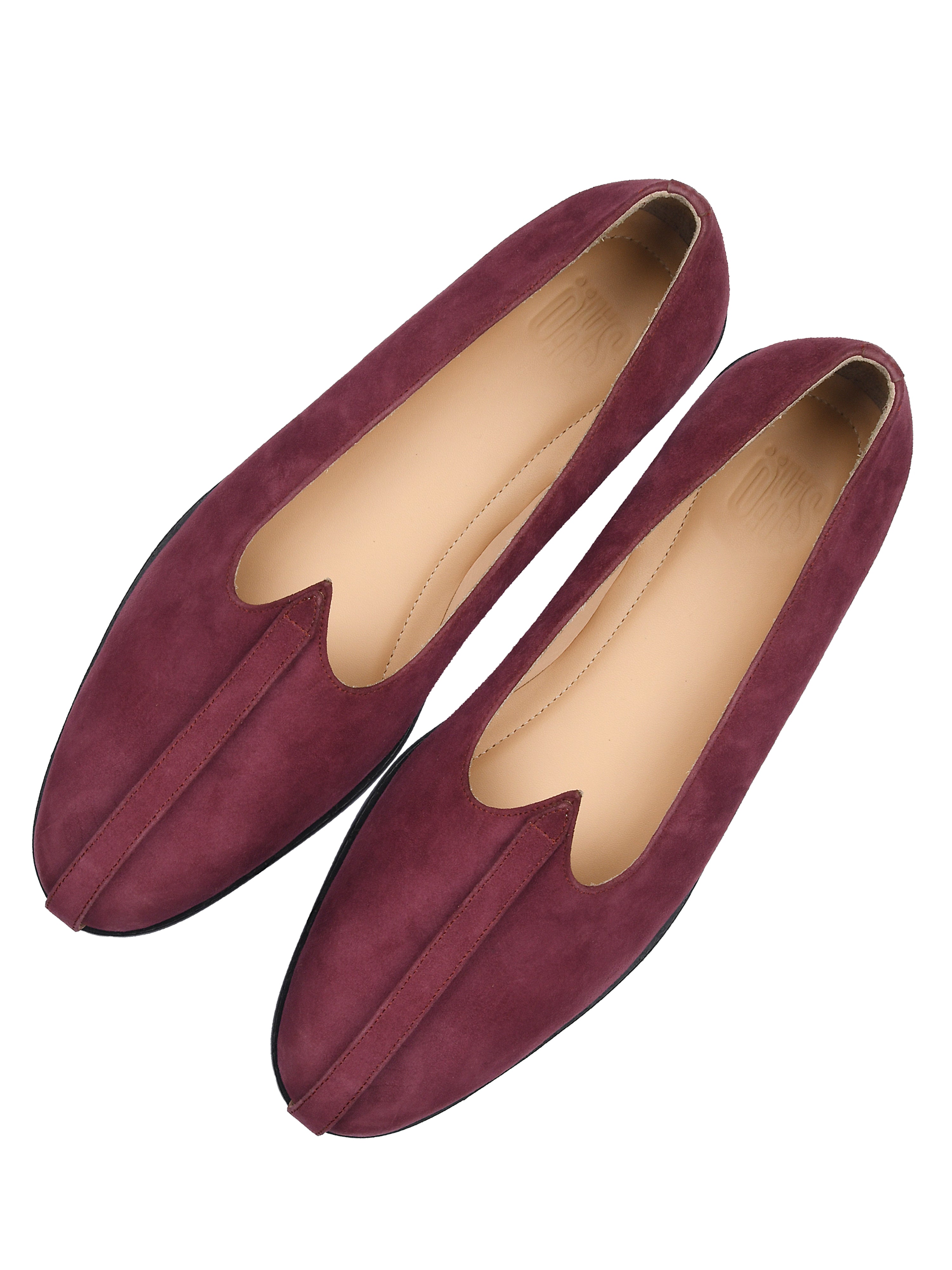 Maroon Suede Mojris
