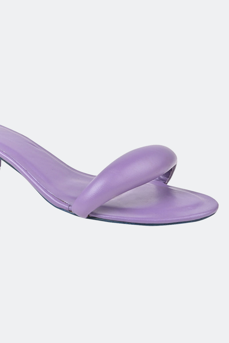 Lilac Cushioned Strap Heel